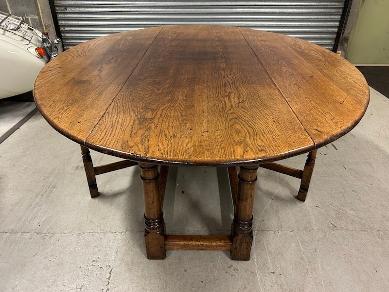 Solid Oak Wake/ Drop Leaf Dining Table