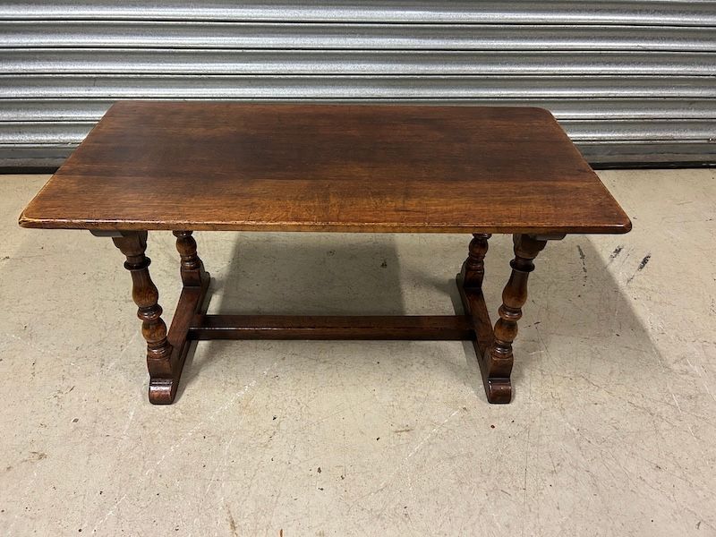 Vintage Solid Oak Antique Style Coffee Table by Titchmarsh & Goodwin