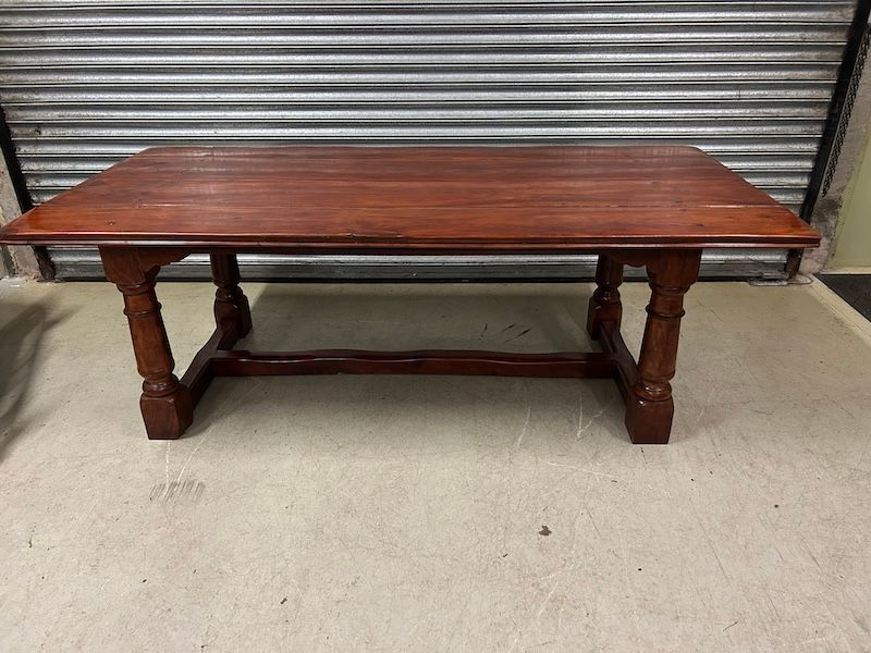 Super Quality 7 ft Solid Walnut Refectory Table