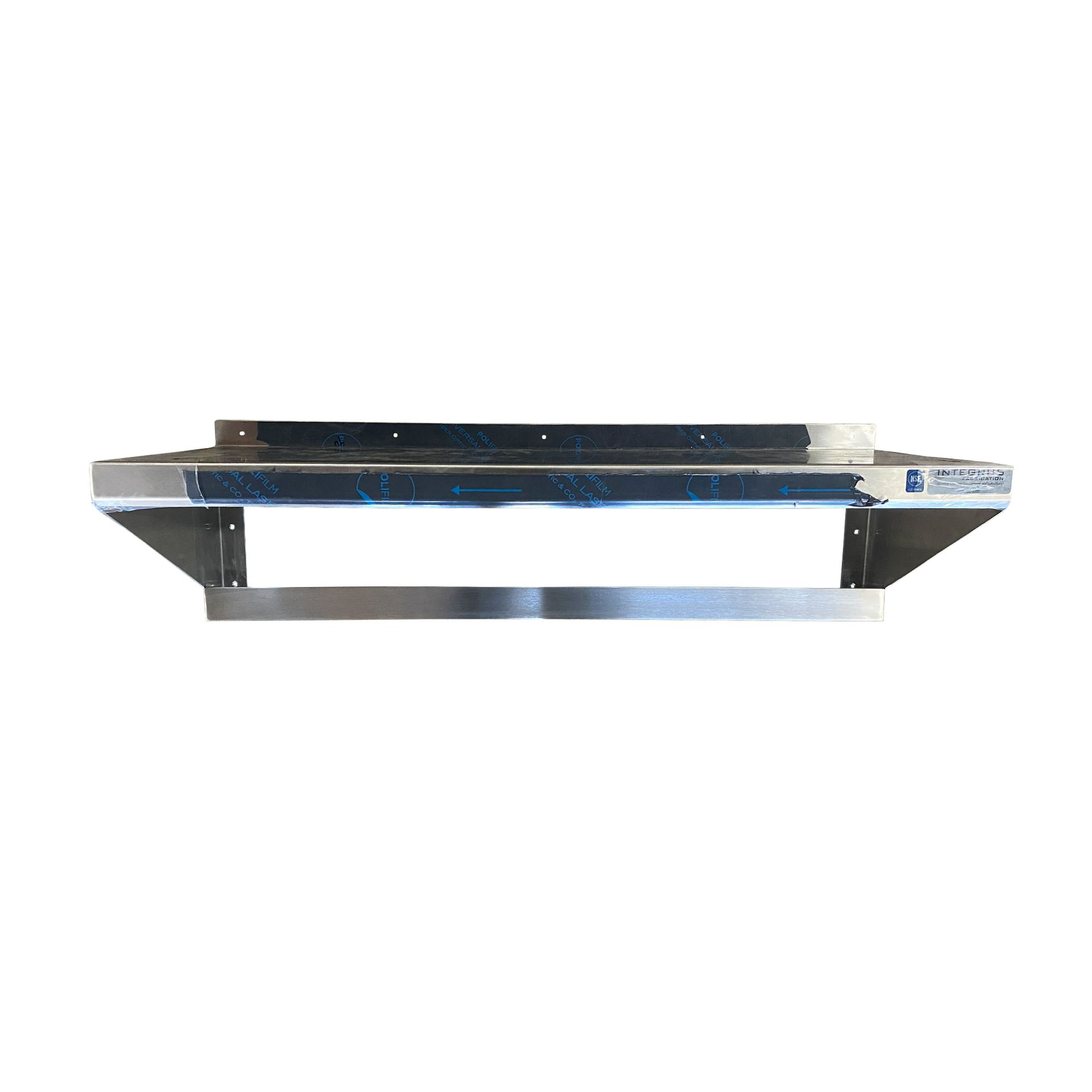 Left angled photo of Pot Rack Wall Shelf