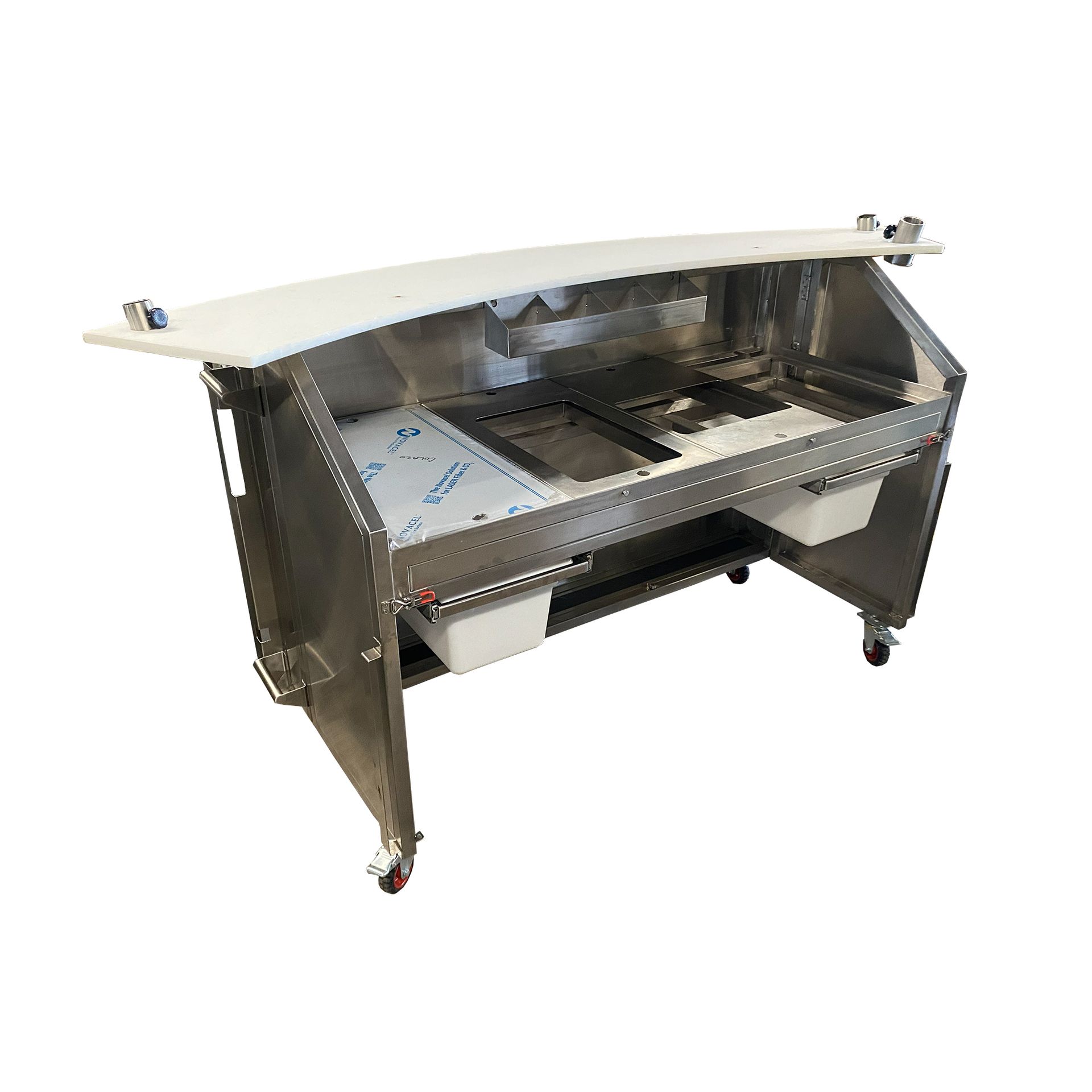 Photo of  Stainless Steel Portable Bar Station Left view