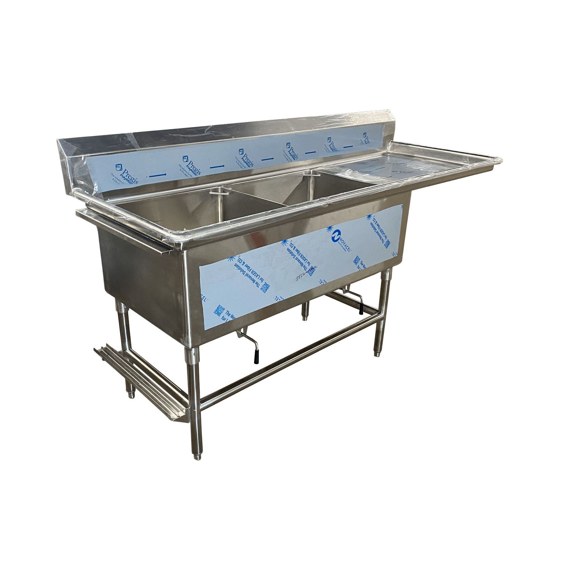 Photo of Compartment Sink with Right Drain Boards