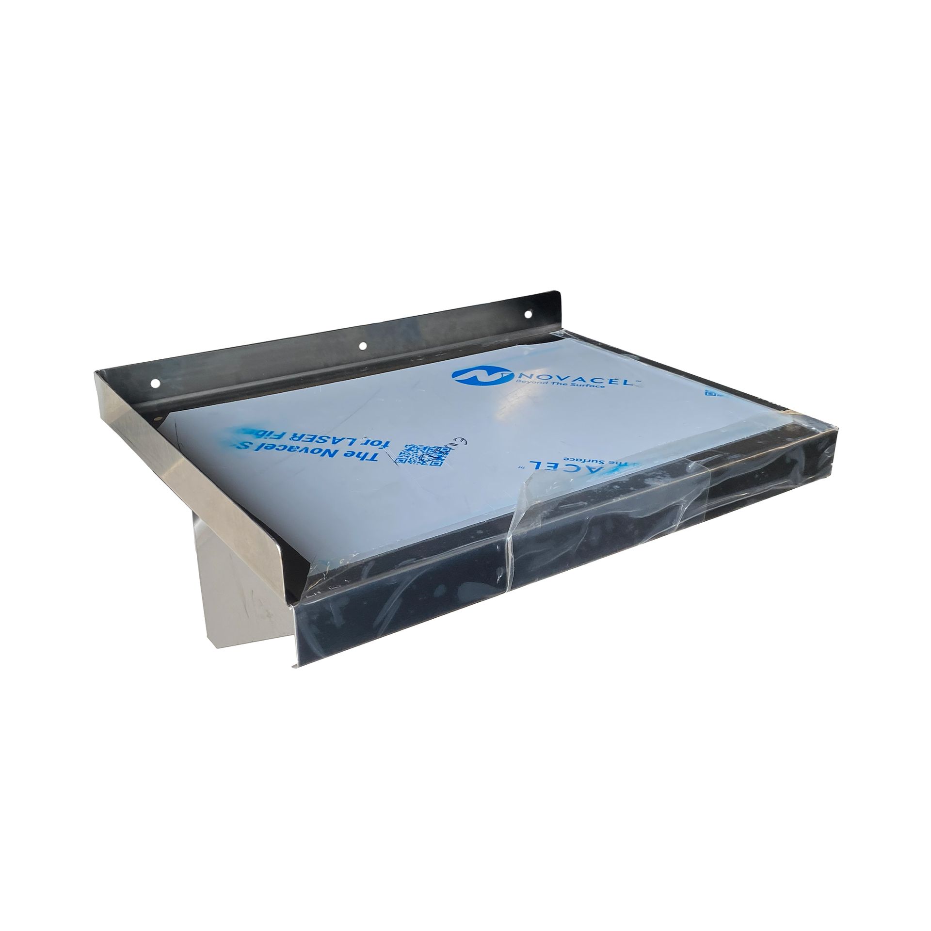 Photo of Stainless Steel Small Corner Wall Shelf Left View
