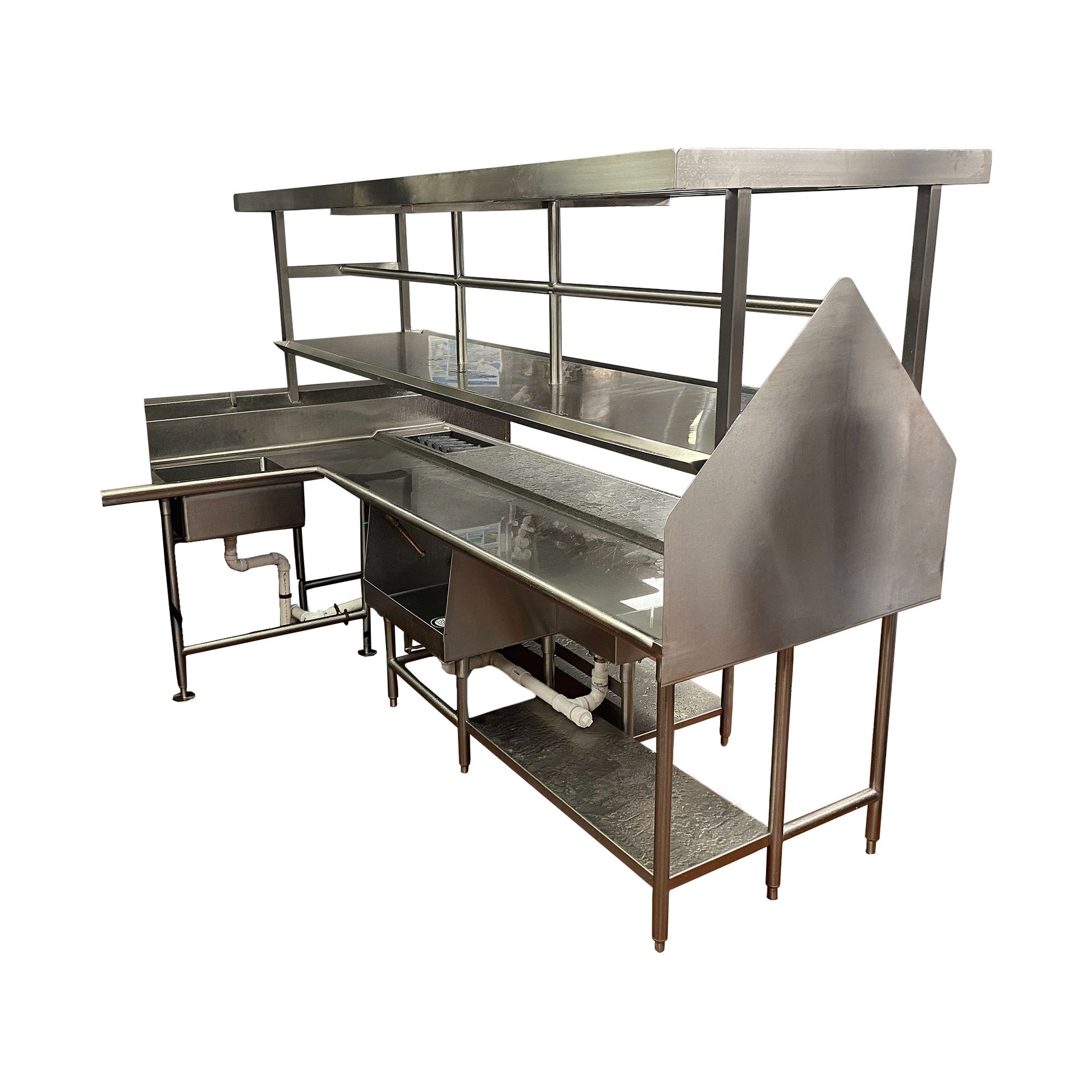Photo of Custom Stainless Steel Soil-Side Dish Table