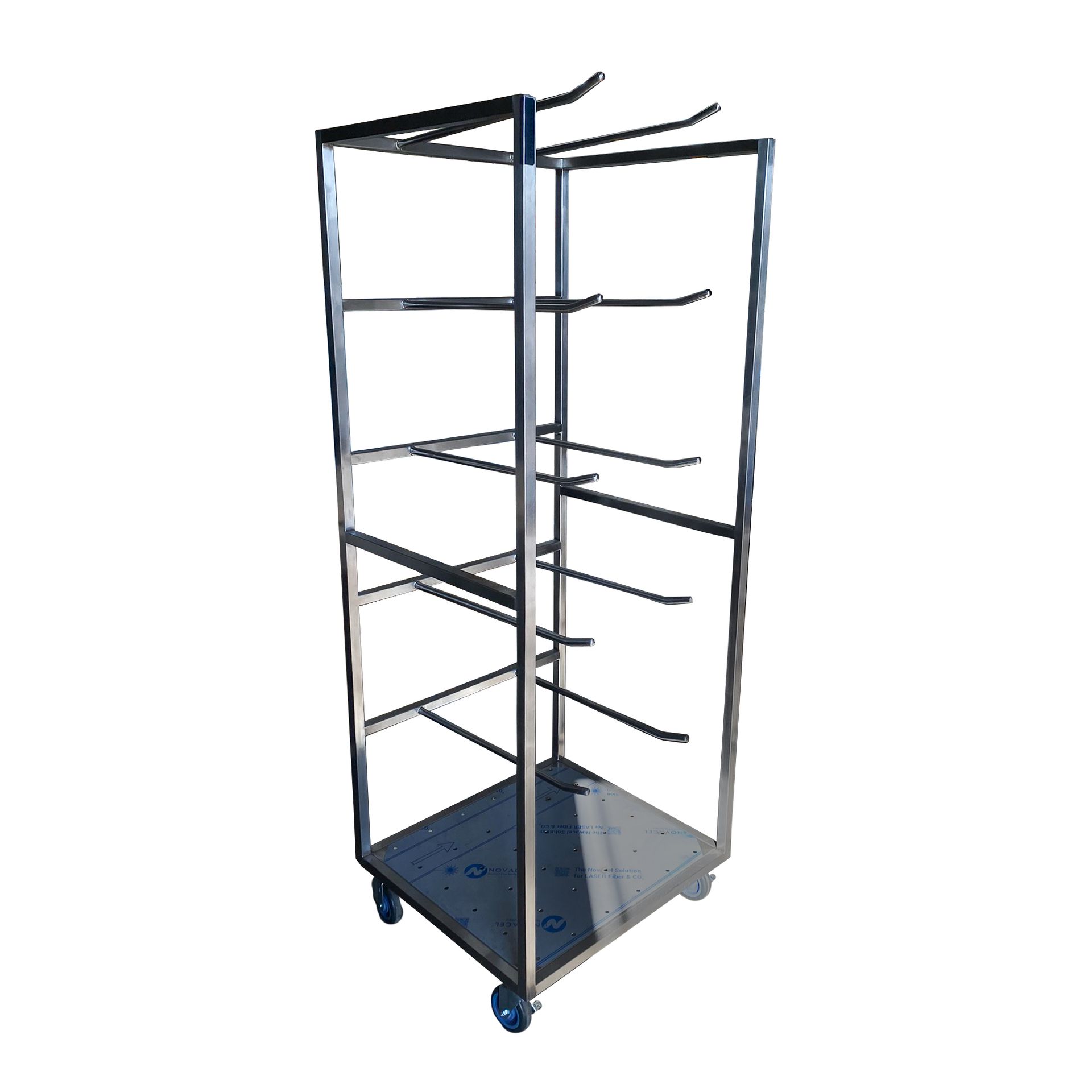 Hot Prep Bag Cooling Cart fabricated stainless steel