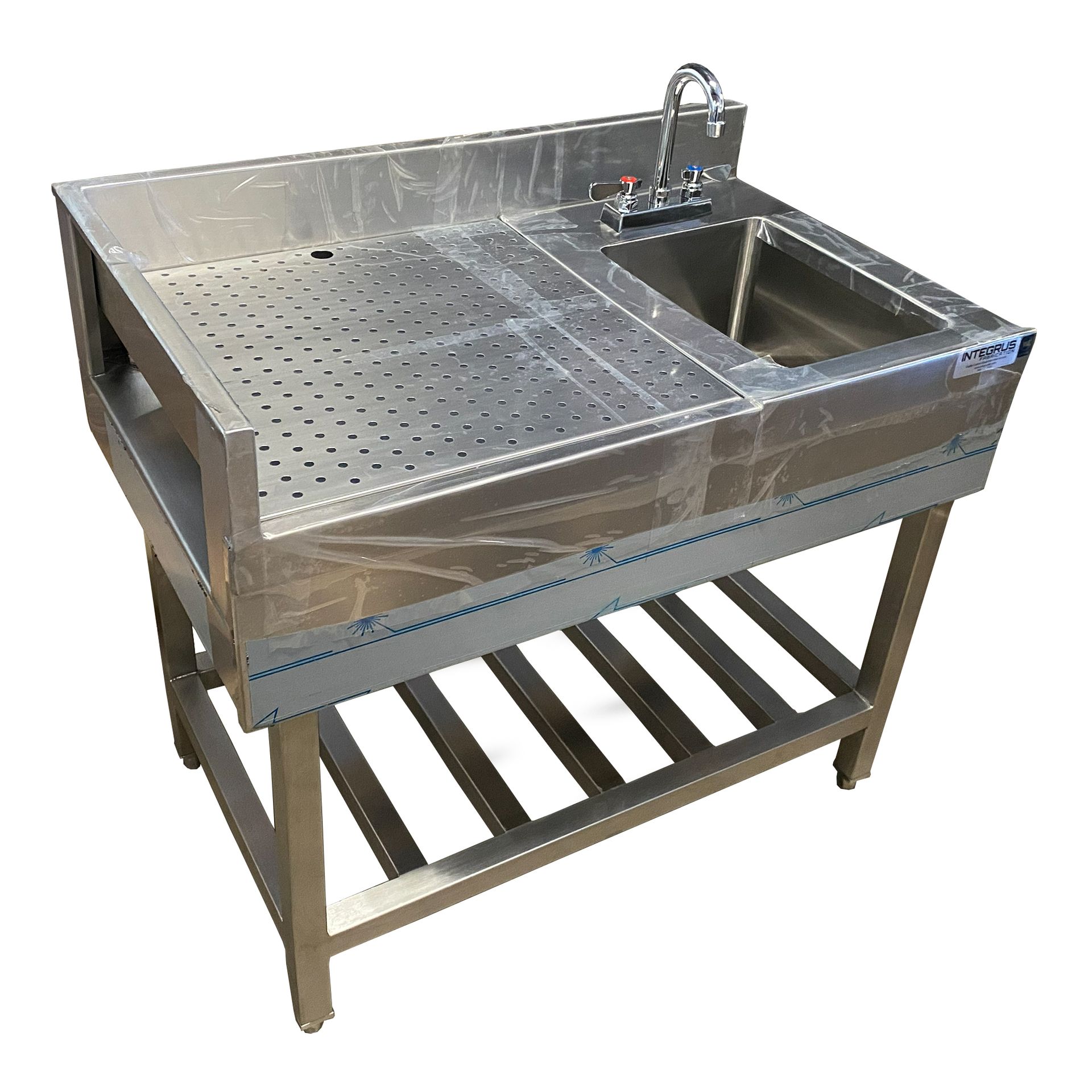 Photo of our Stainless Steel Underbar Drainboard with Sink