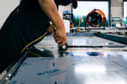 Metal Polishing/Graining Integrus Fabrication Team Member Polishing Food Service Equipment