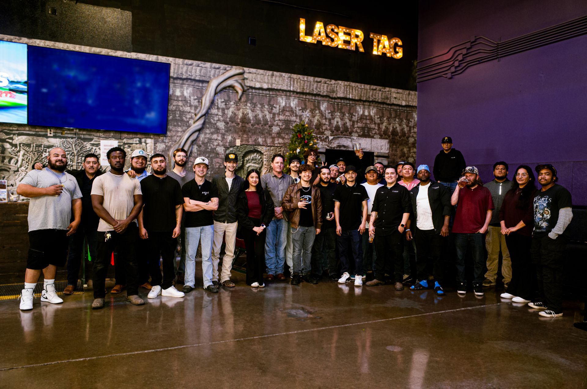 Photo of Integrus Fabrication team after the Christmas Party in 2025