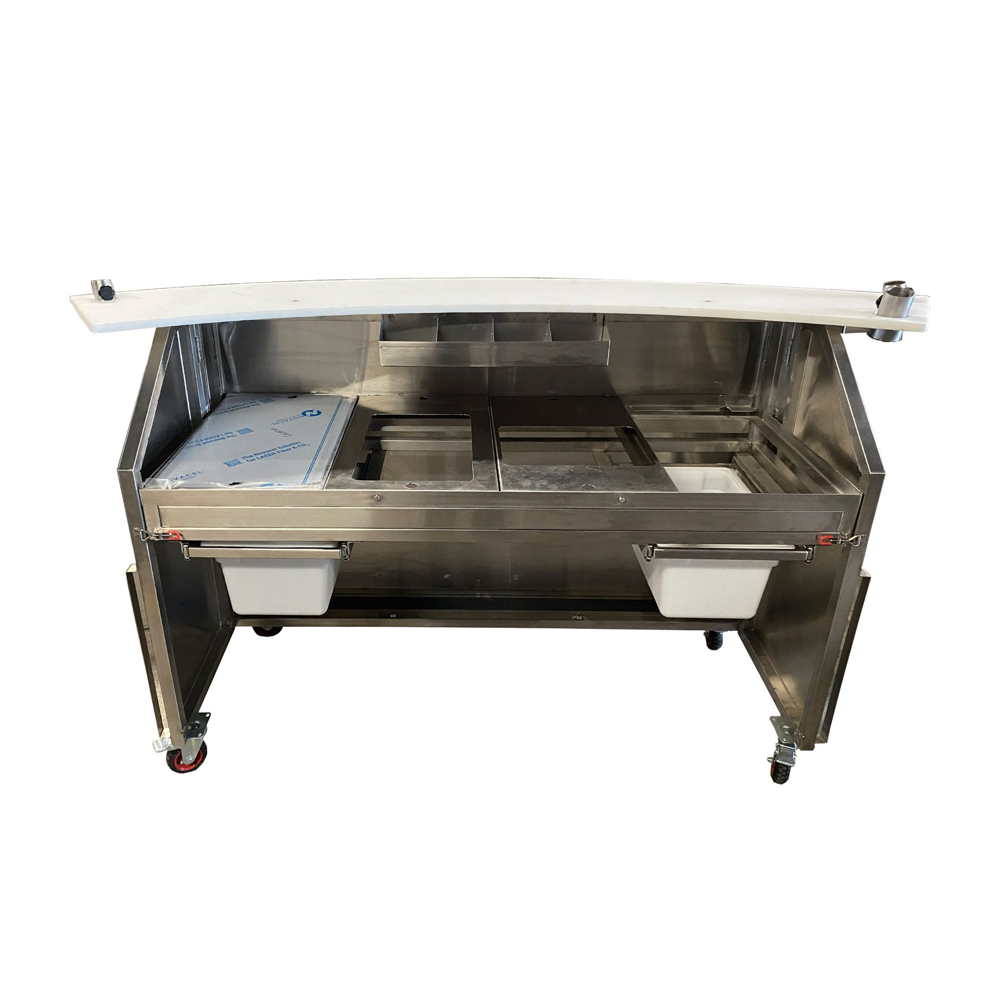 Photo of  Stainless Steel Portable Bar Station Left view