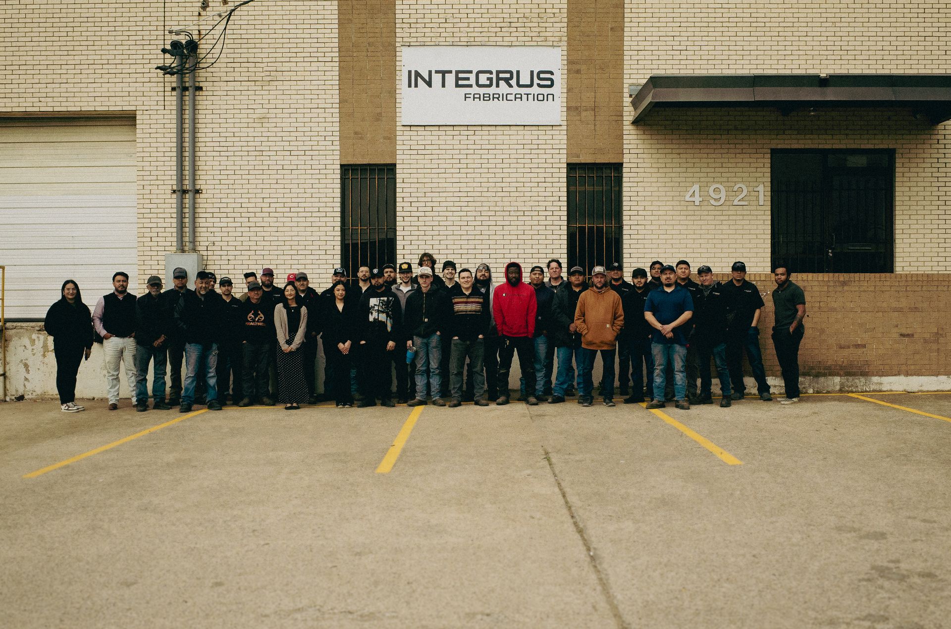 Photo of entire Integrus Fabrication Team Members