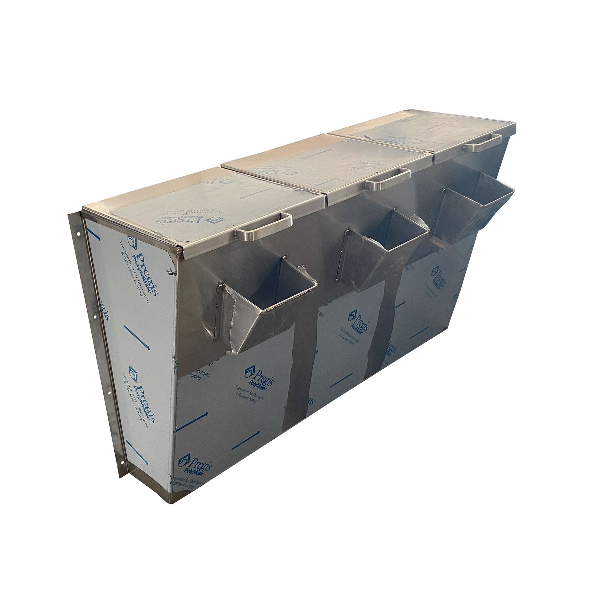 Angled photo of Wall-Mounted Spice Bins Closed