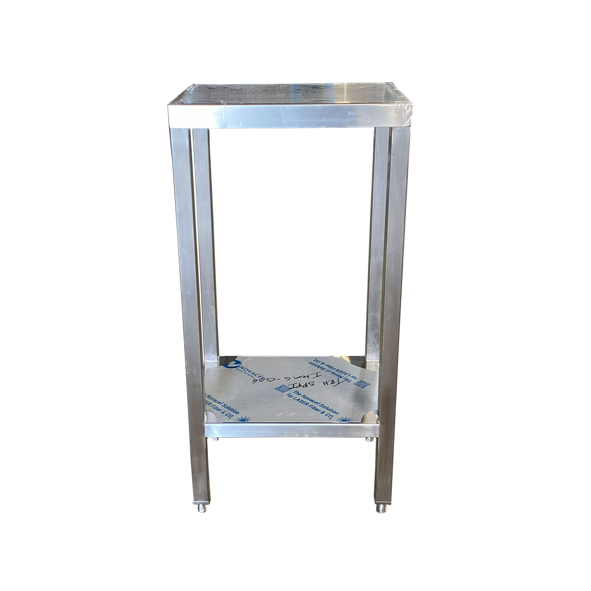 Photo of our Stainless Steel Small Table w/ Undershelf