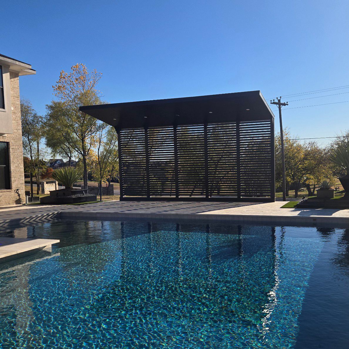 Photo of metal fabricated patio cover