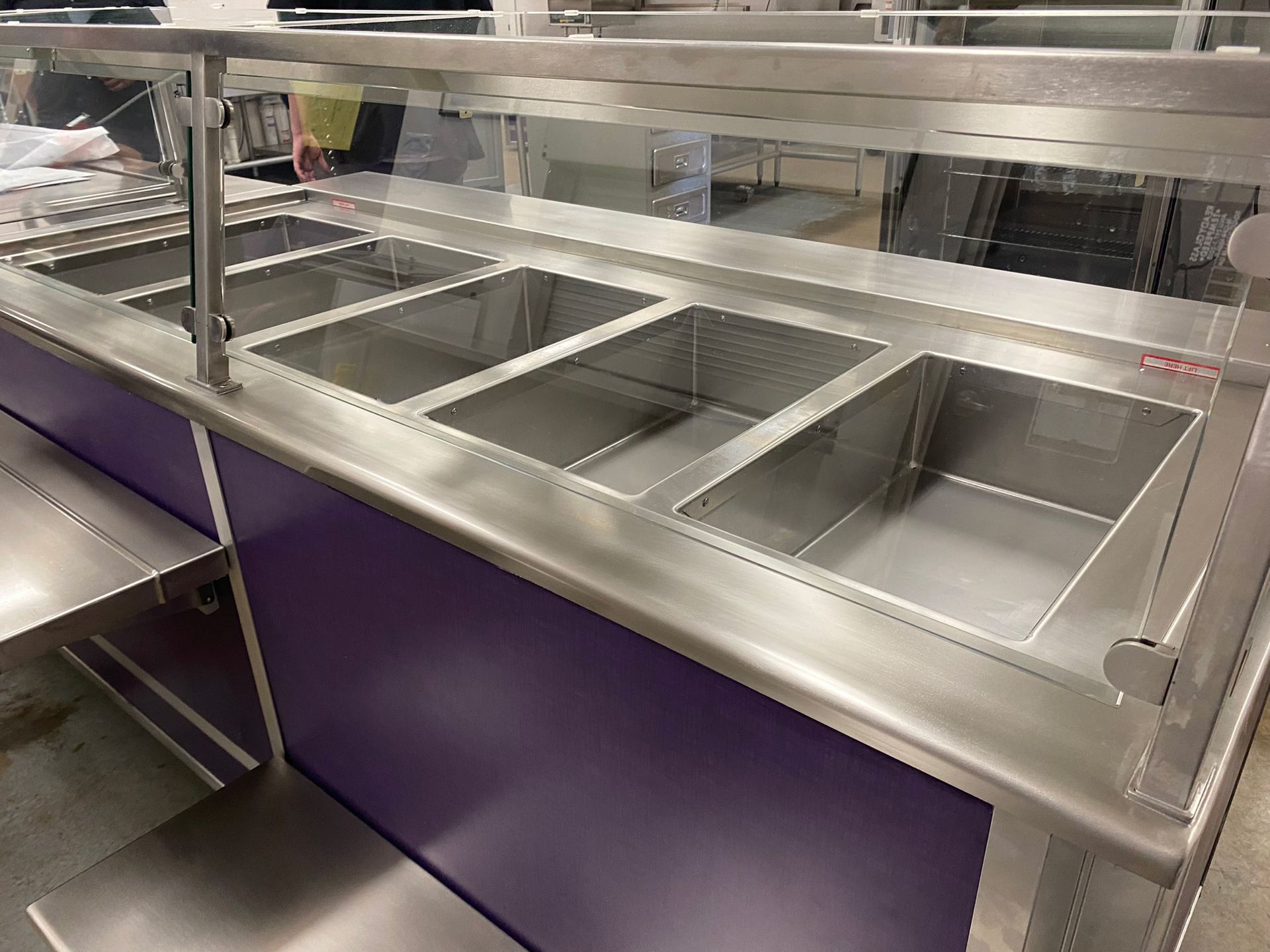 Photo of serving line installed at a local school cafeteria