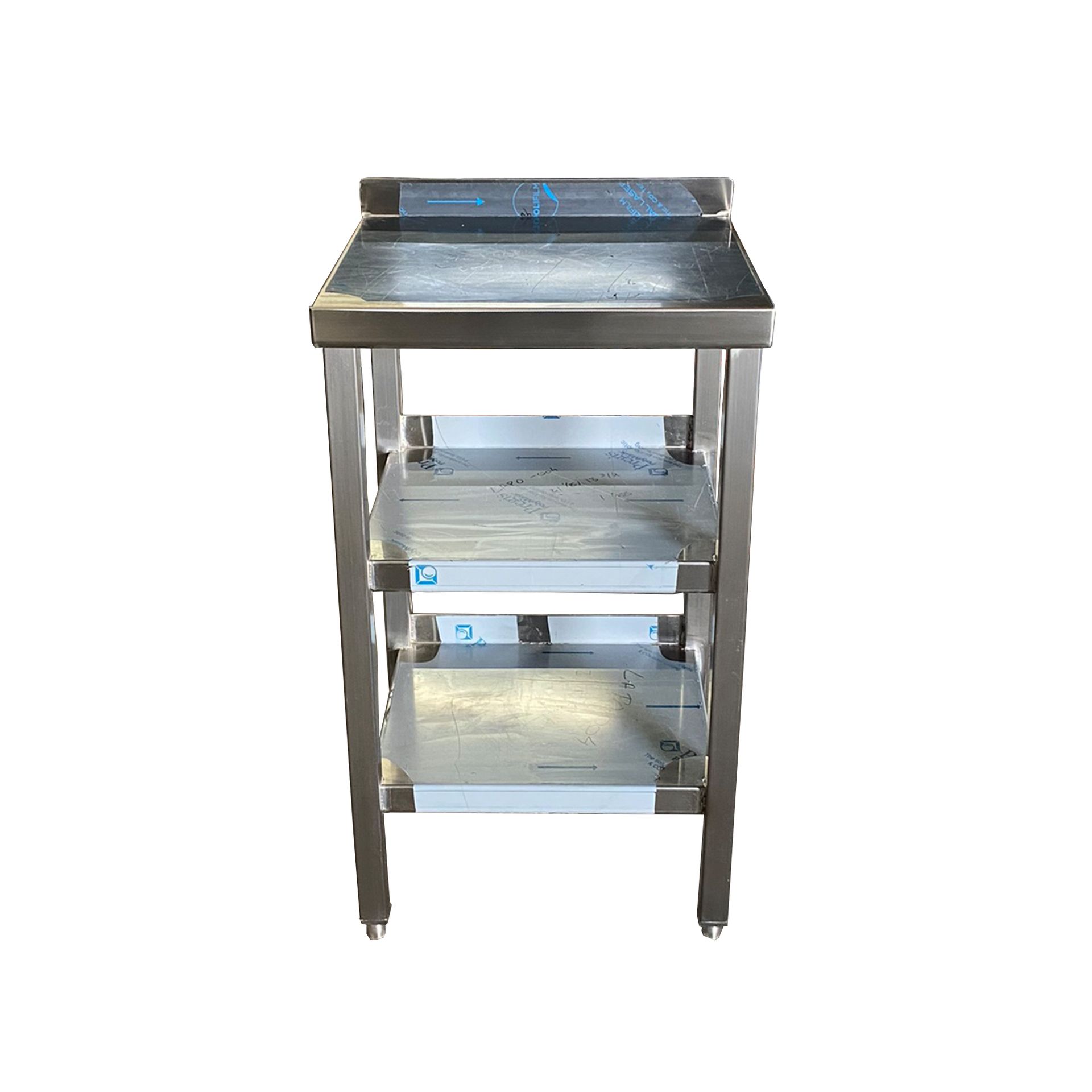 Photo of Small Bar Table with undershelves Angled