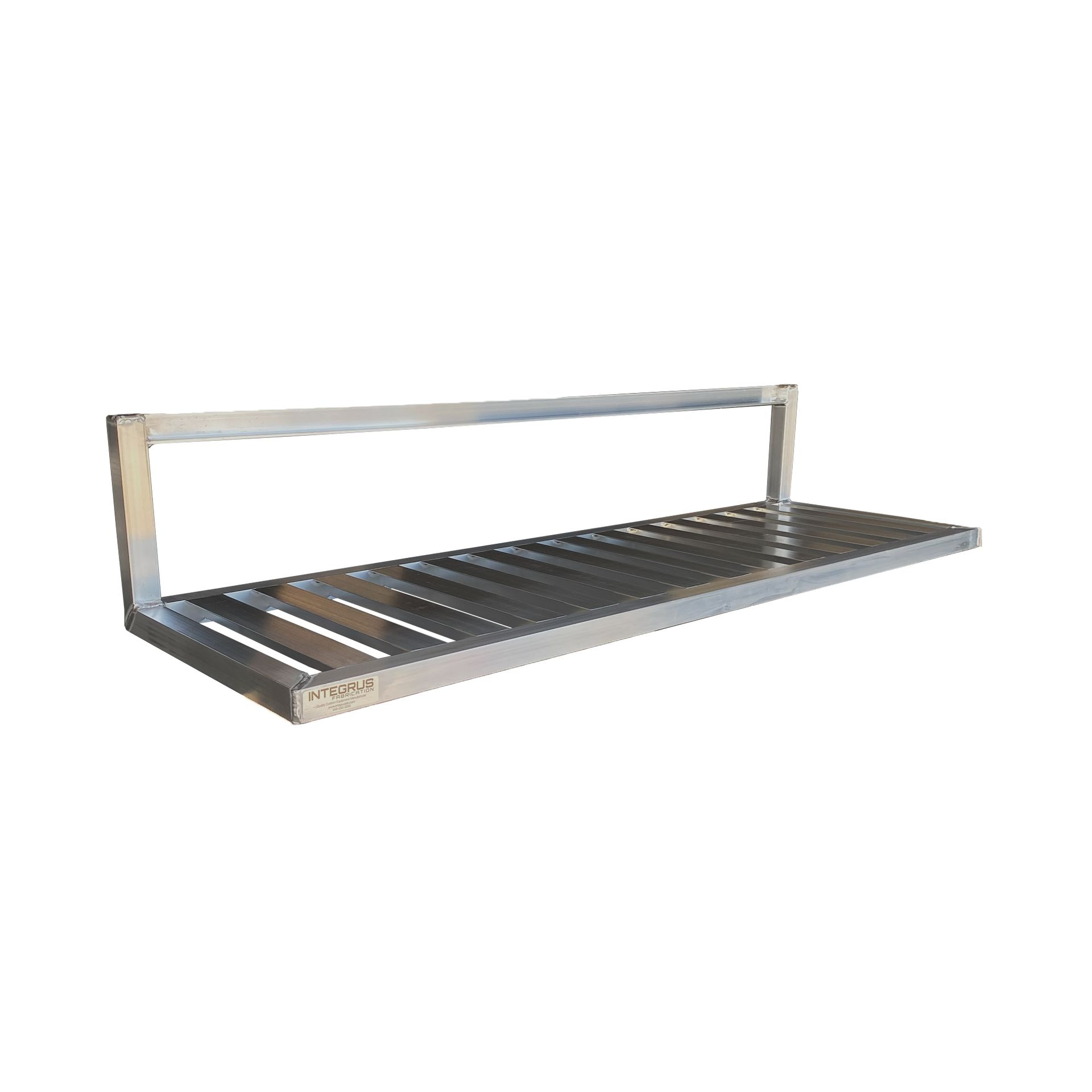 Photo of Aluminum Inverted T-Bar Shelf left view