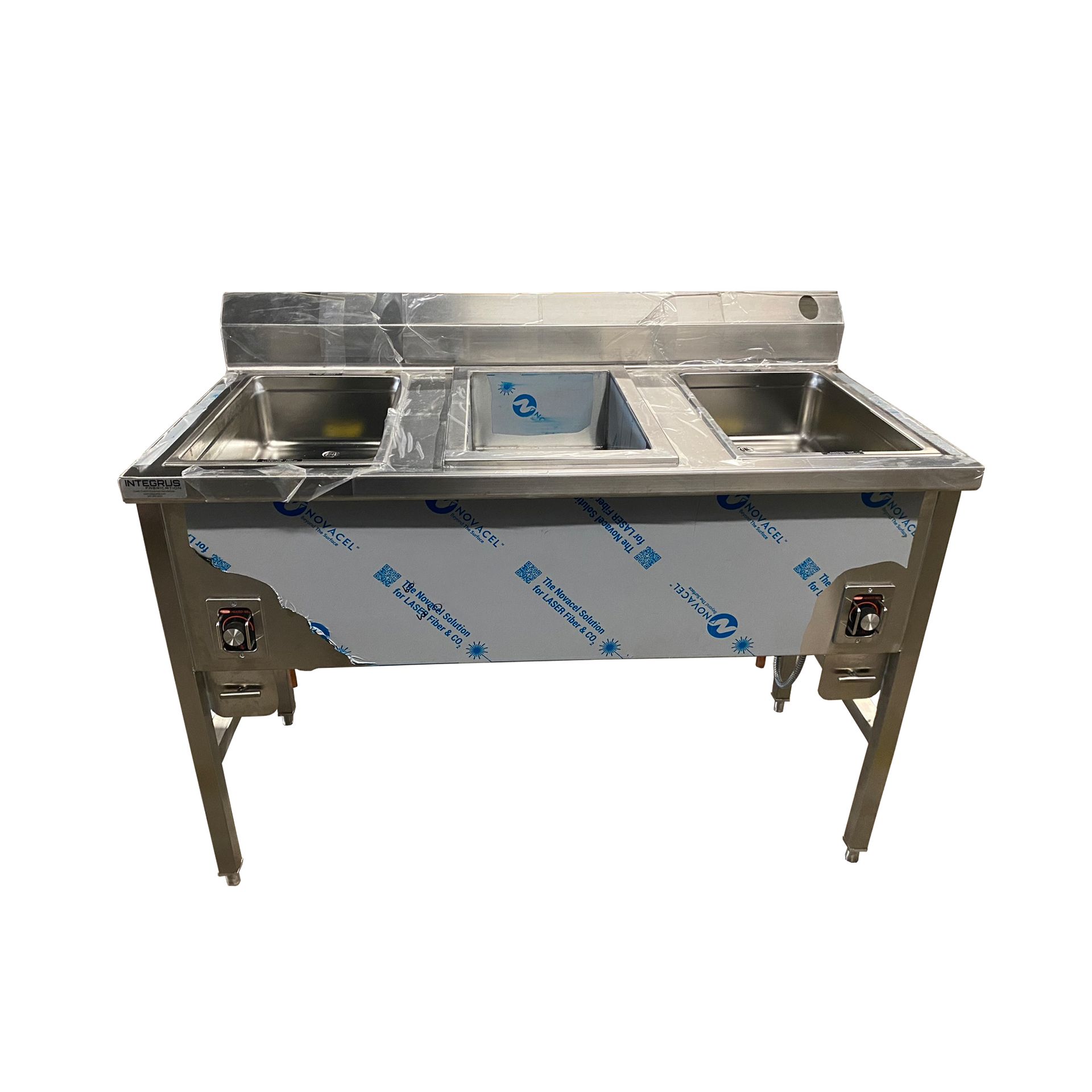 Photo of Stainless Steel Chef's Table w/ Ice Bin and Heated Wells