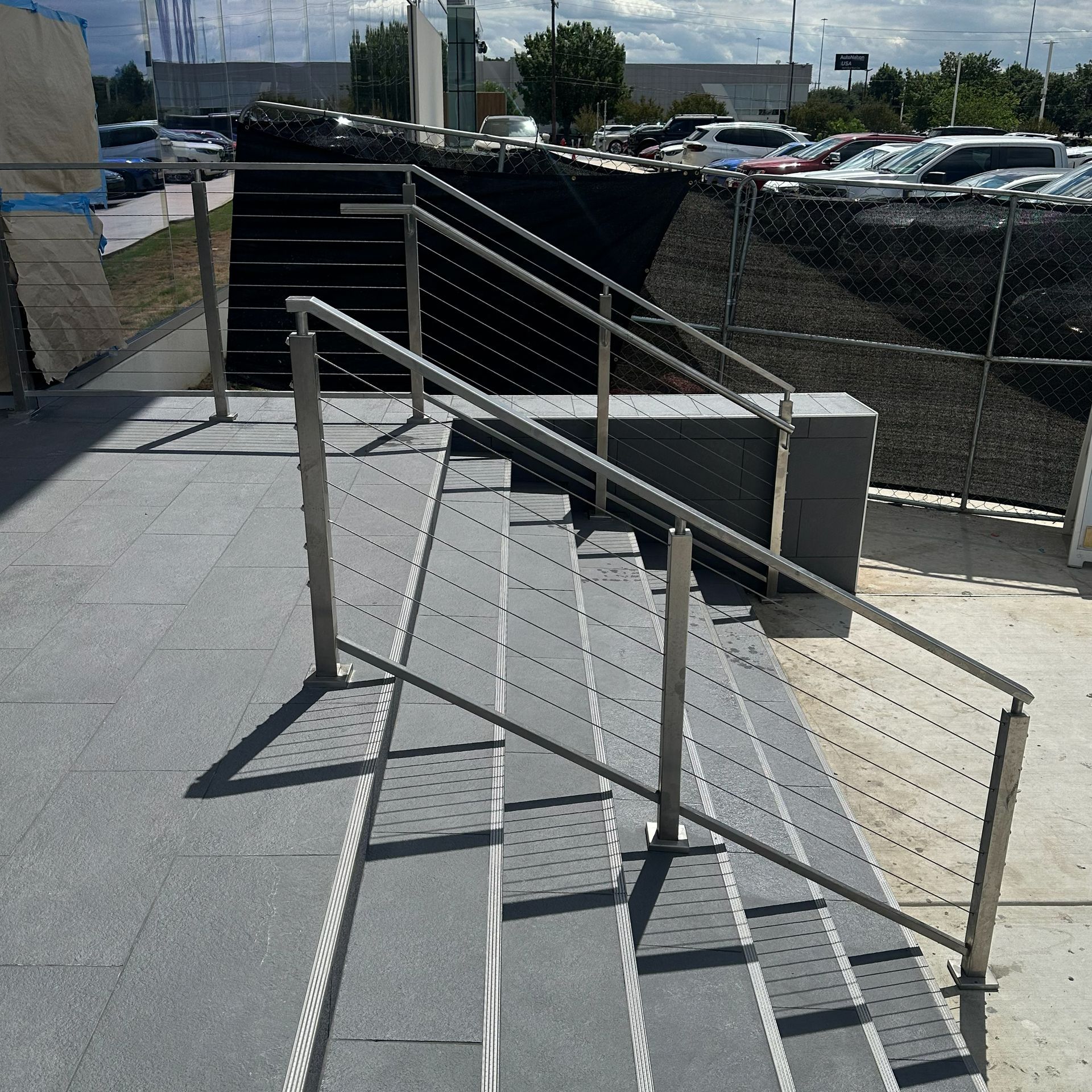 Photo of Cable Railing installed at Principle BMW