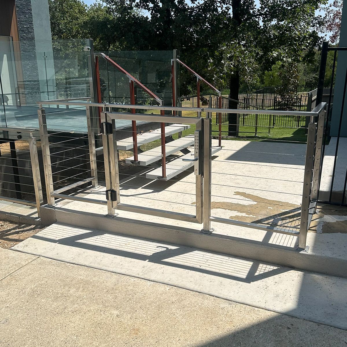 Photo of Electronic Metal Gate installed at residential property