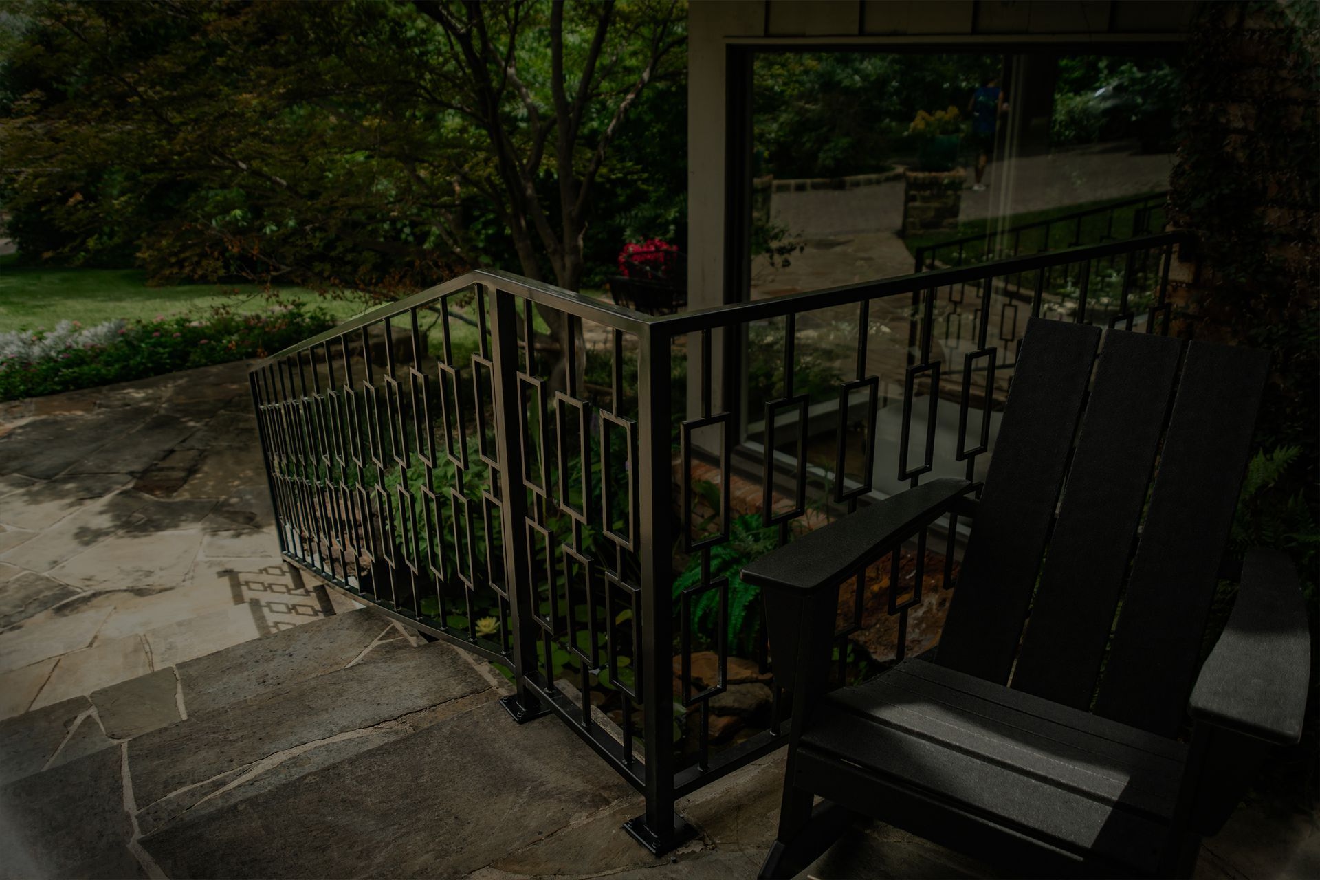 Photo of Metal Railing fabricated and installed by Integrus Fab at a residential property