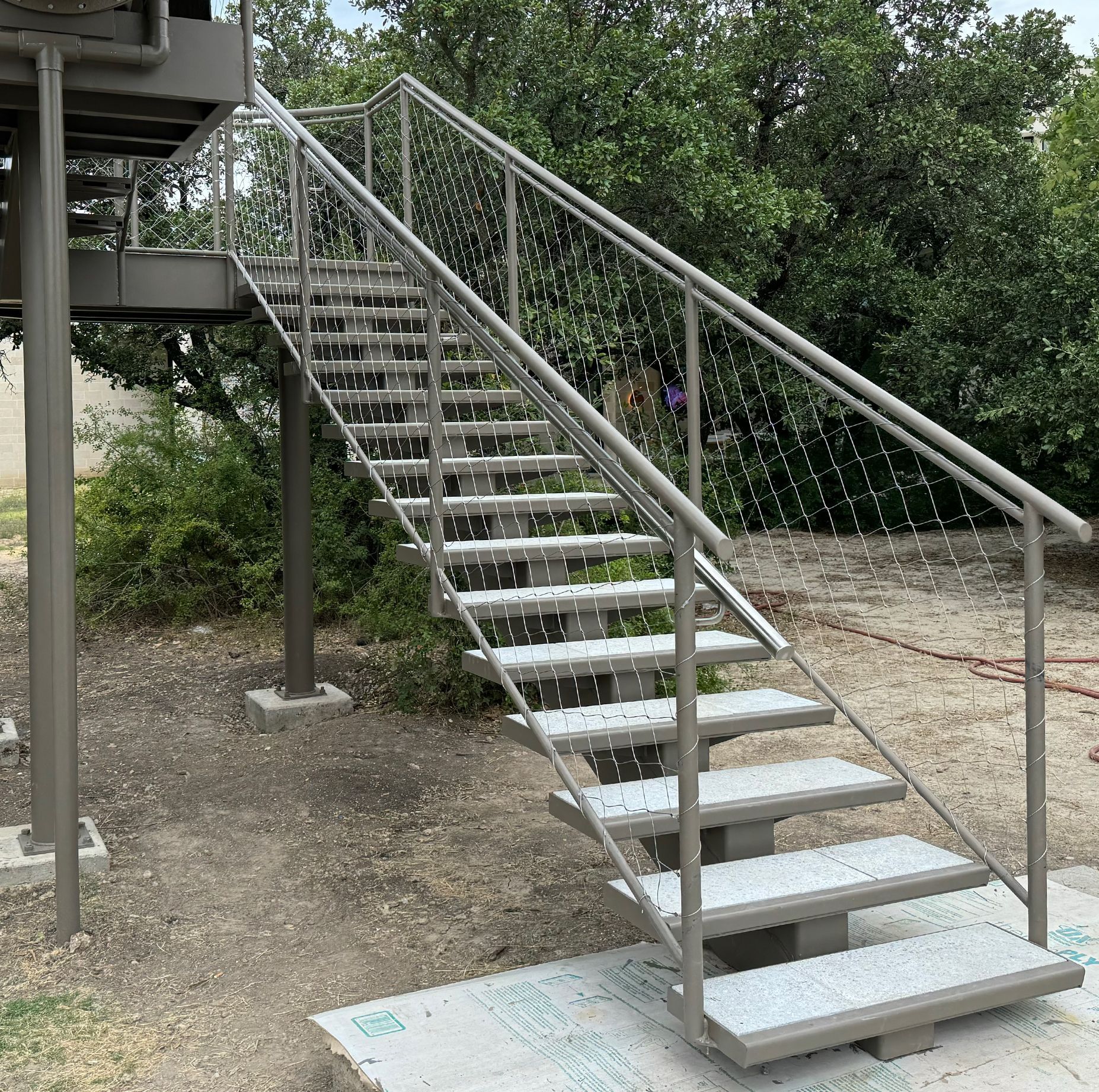 Metal Fabricated / Welded Residential/Industrial Outdoor Staircase for Pool