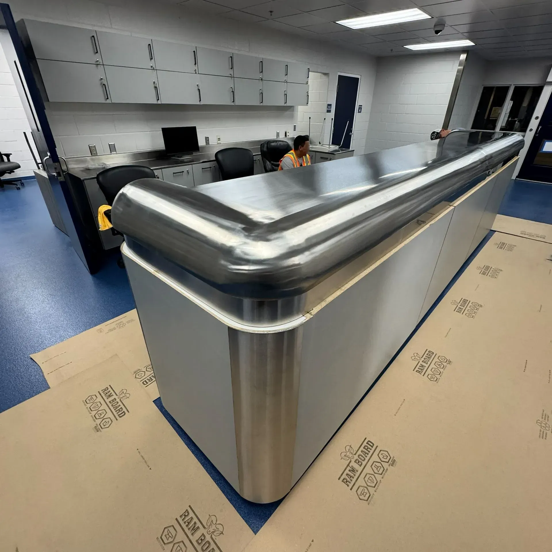 Photo of Stainless Steel  Rounded Countertop