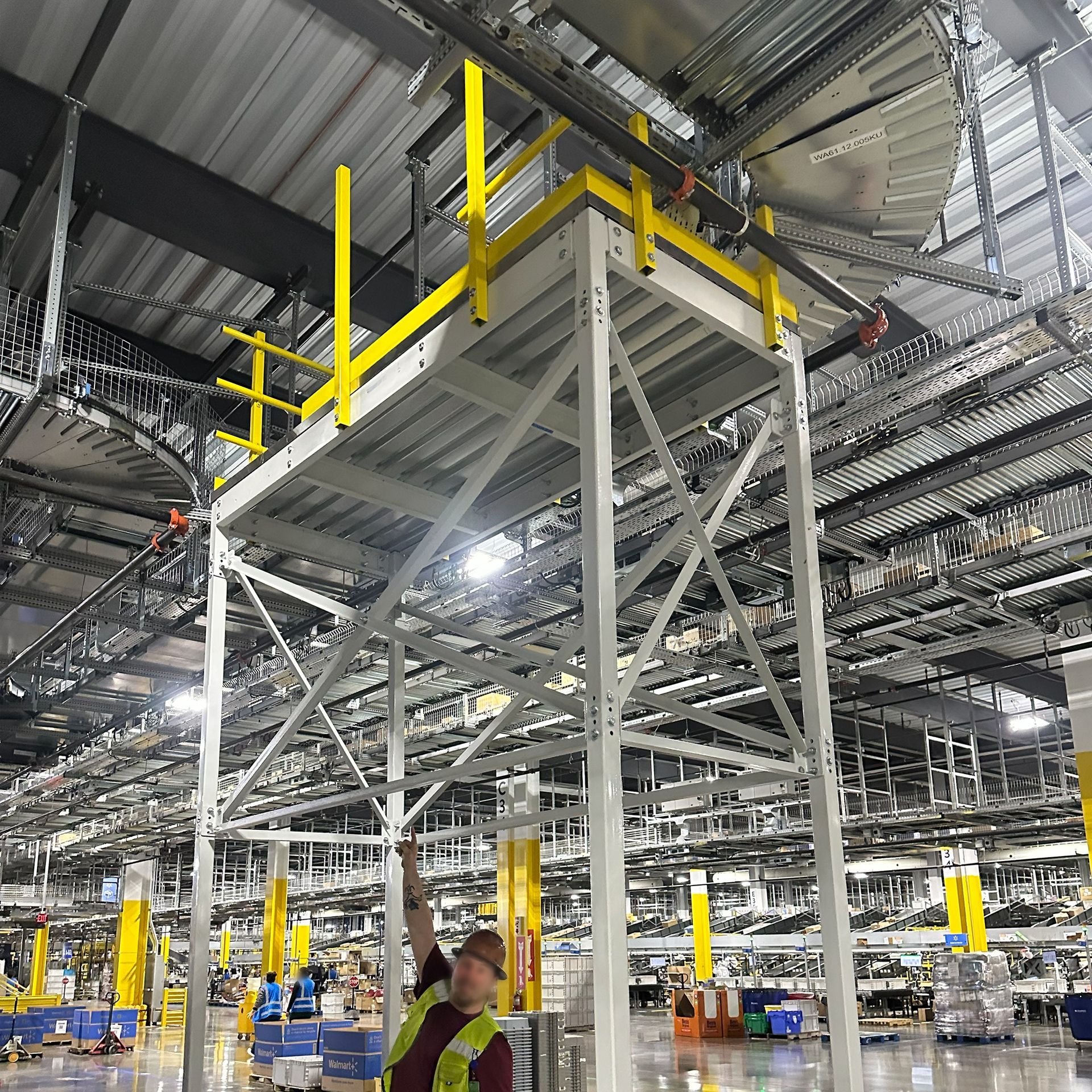 Photo of Industrial catwalk installed at a facility in indiana