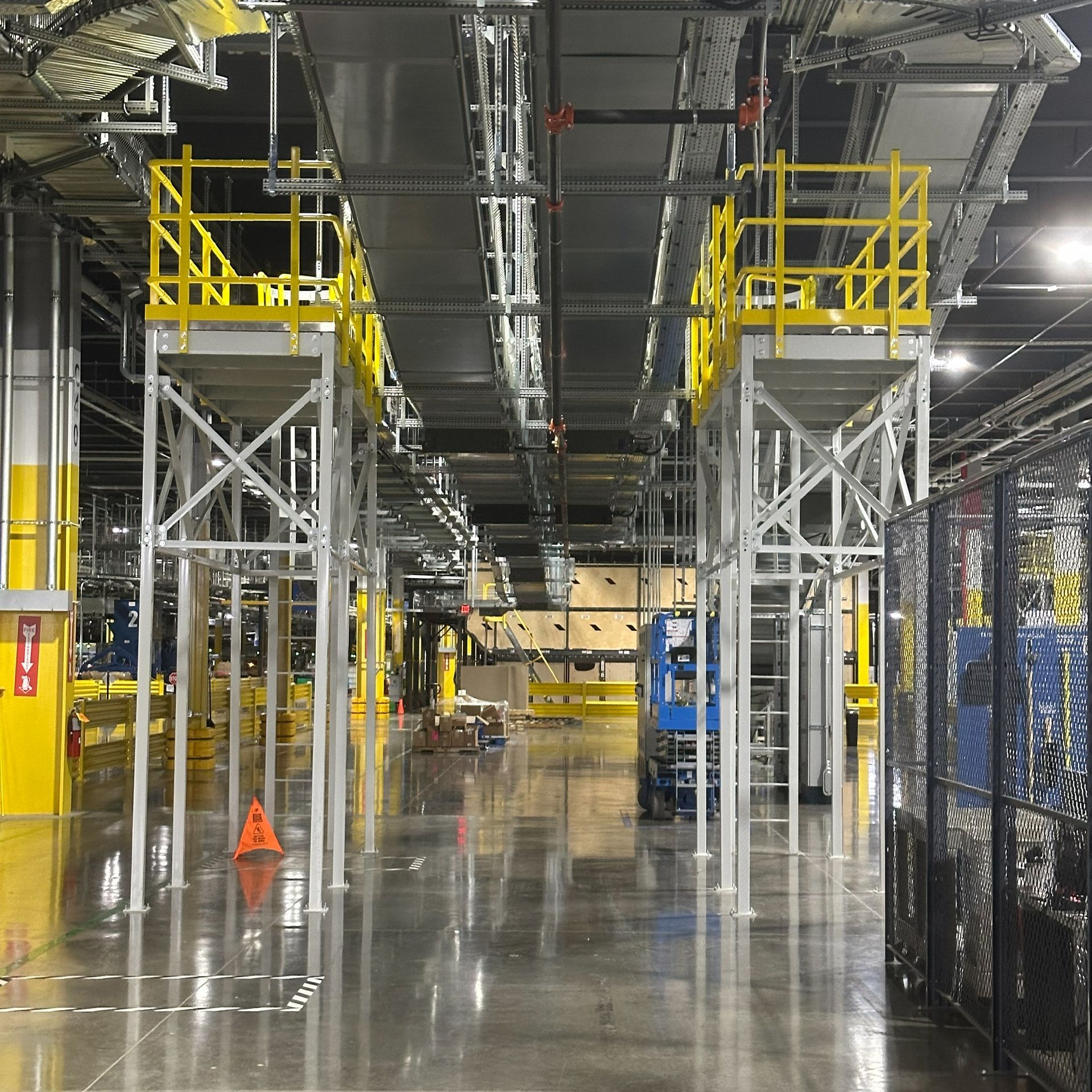 Photo of Industrial catwalk installed at a facility in indiana