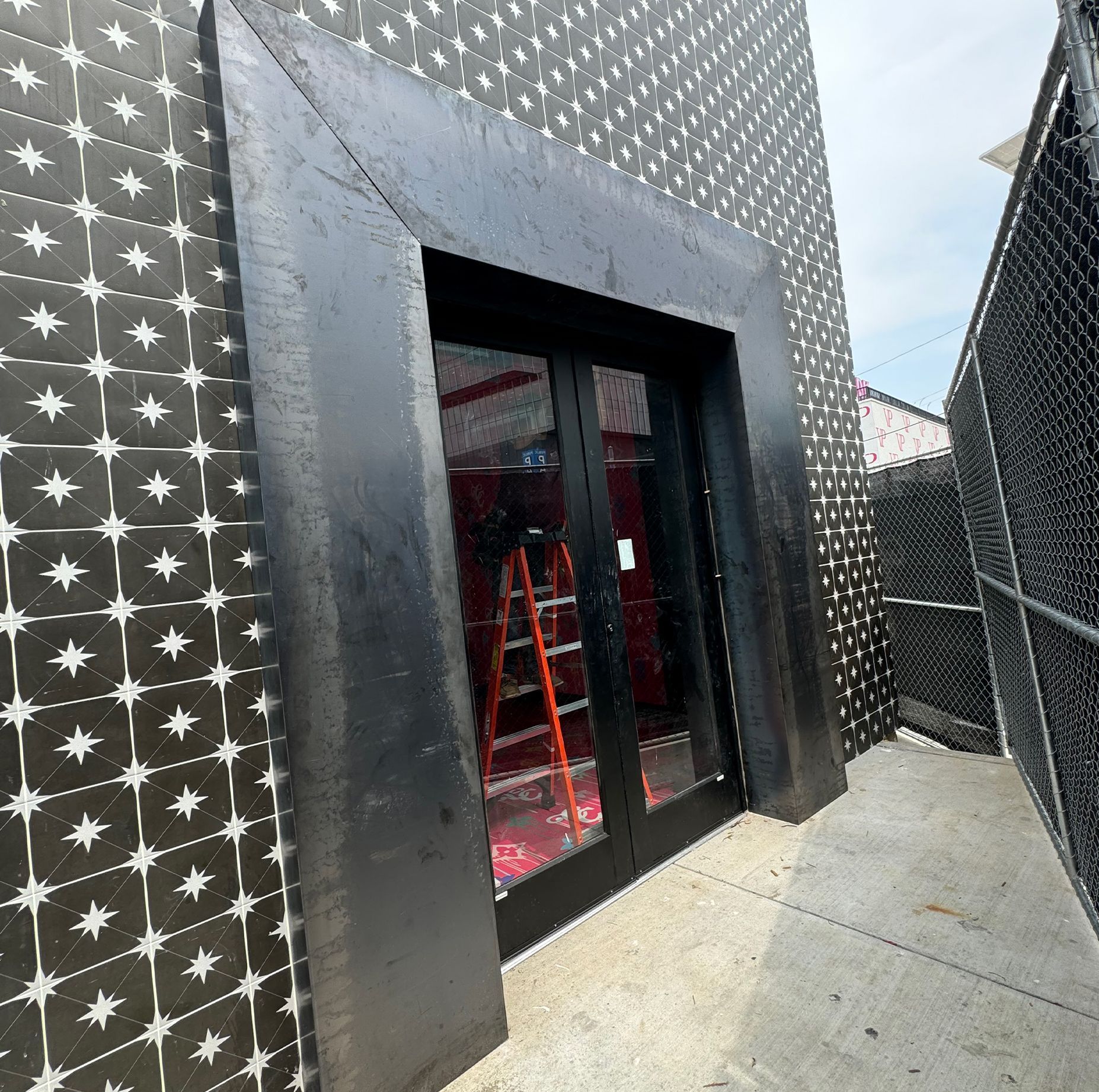 Metal Fabricated / Welded Door Trim  installed by the Integrus Fabrication team at Cash Cow