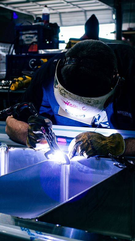 Welding, Forming, and Bending Integrus Fabrication Team Member welding