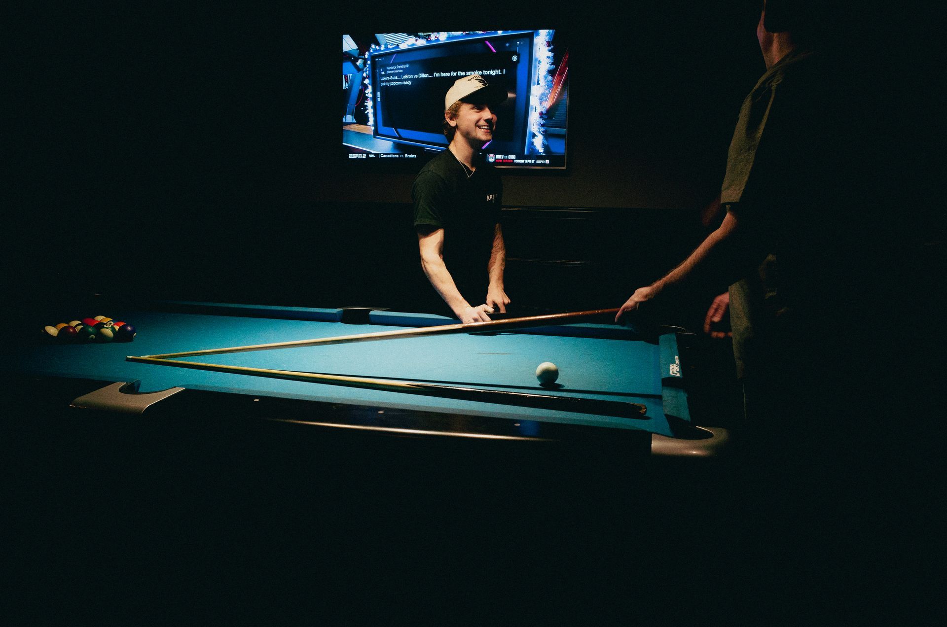 Photo of Integrus Fabrication team during the Christmas Party playing Pool in 2025