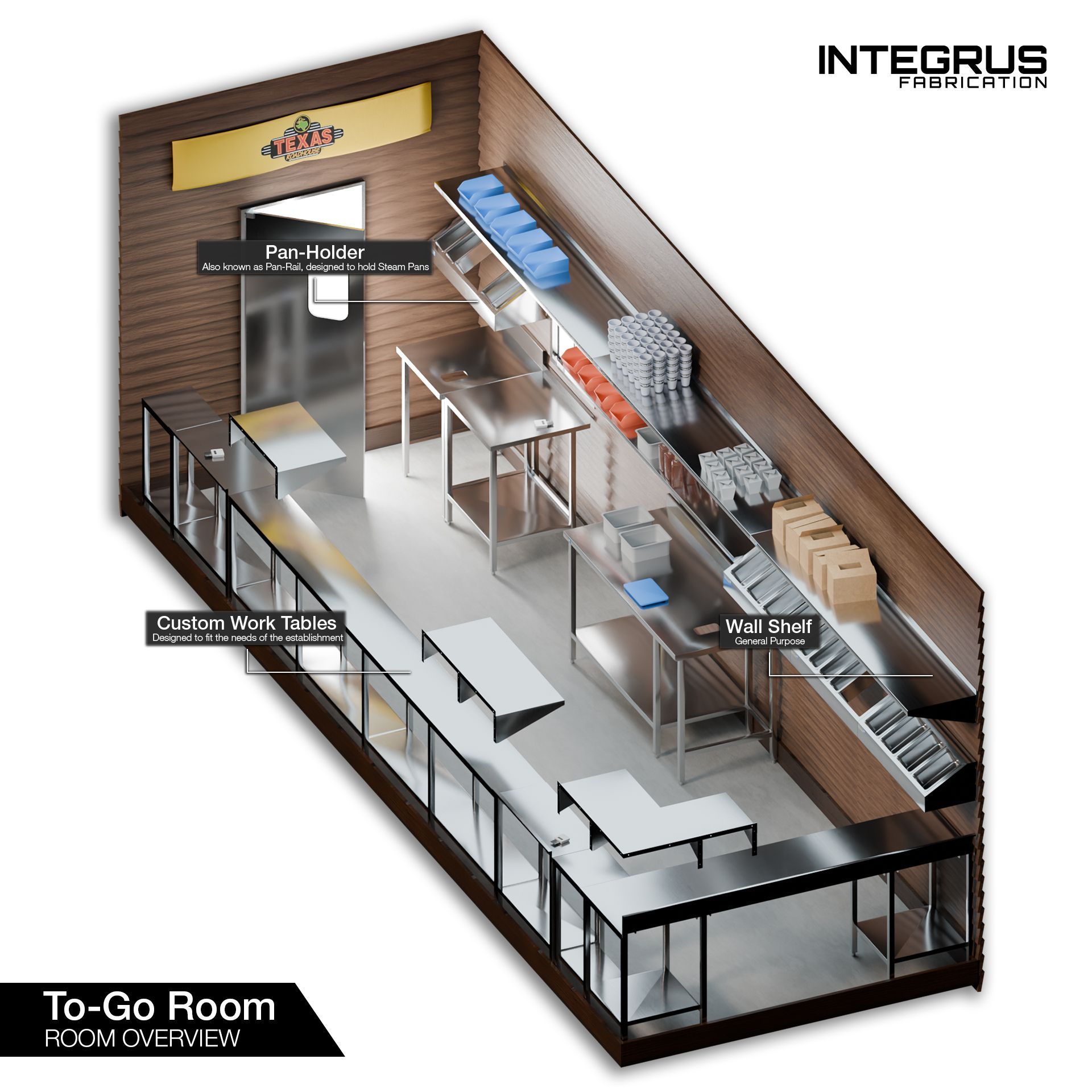Photo of a complete 3D Render of a To-Go Room