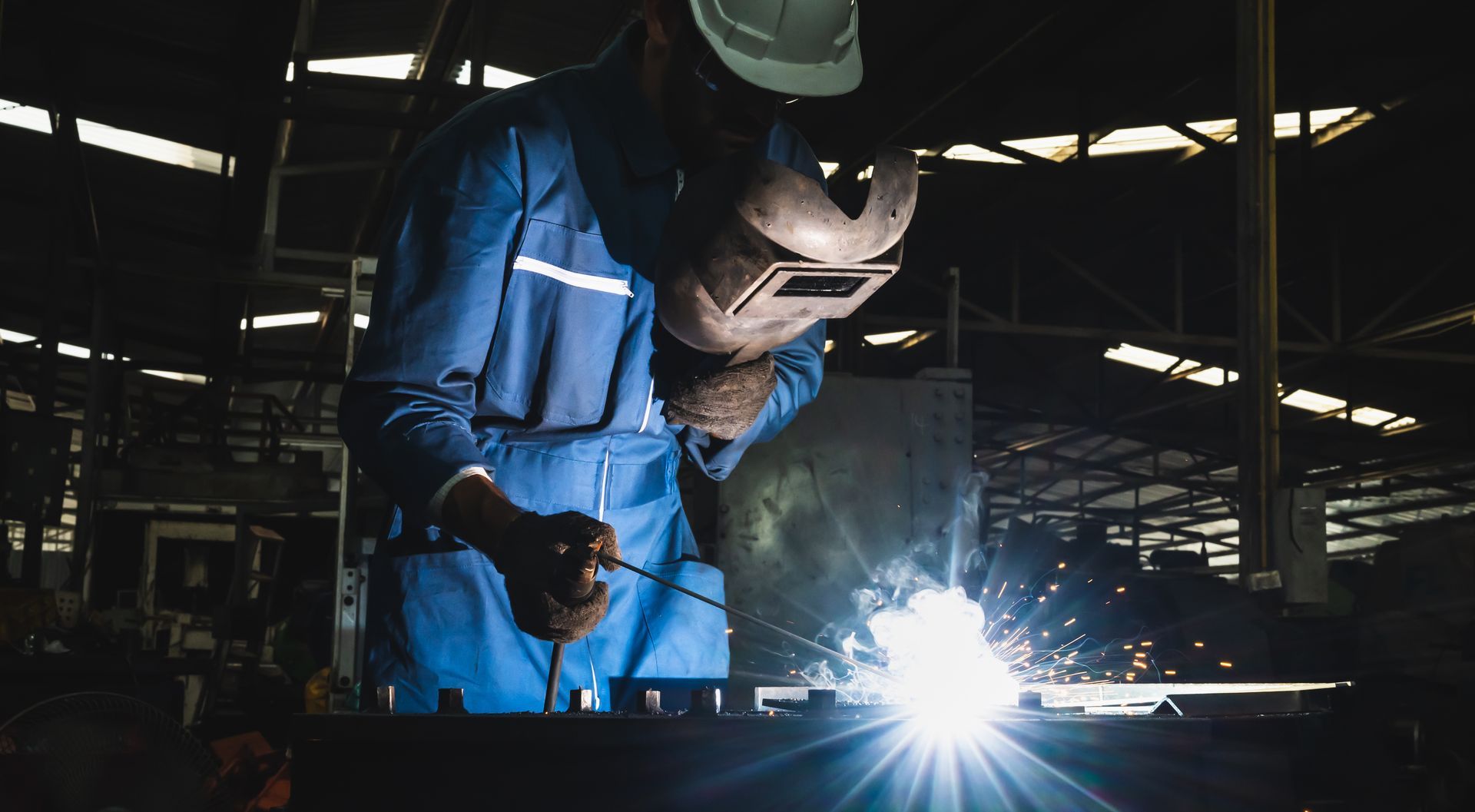 Man welding
