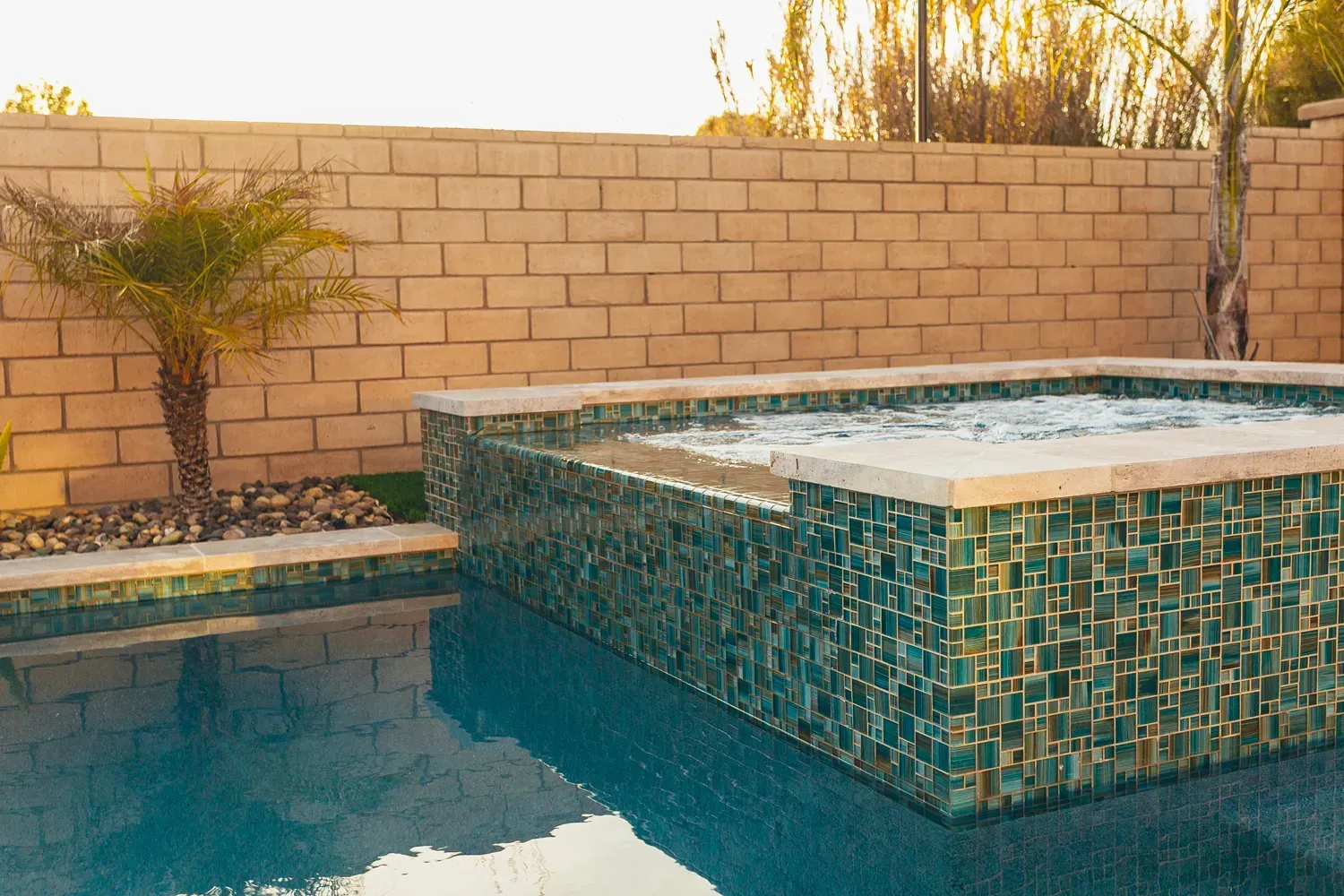 Custom pool and landscape construction by Develoscapes