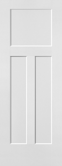 White door with rectangular panels.