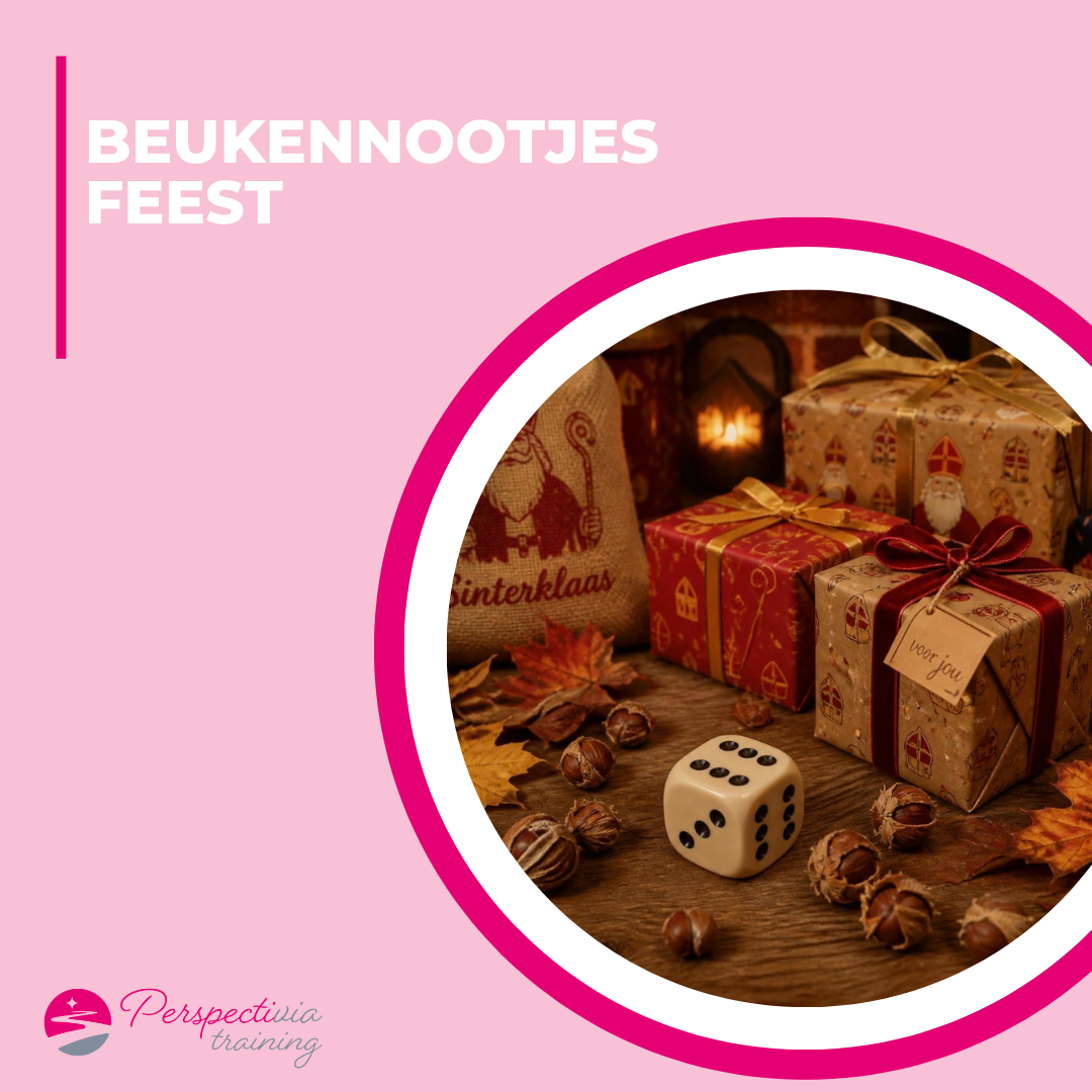 dobbelsteen met ingepakte cadeautjes op tafel
