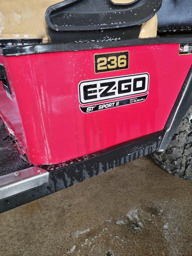 Streaks on Golf Cart