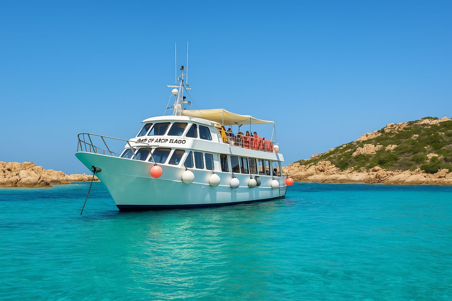 Tour in motonave all'Arcipelago di La Maddalena con transfer in minibus da Olbia