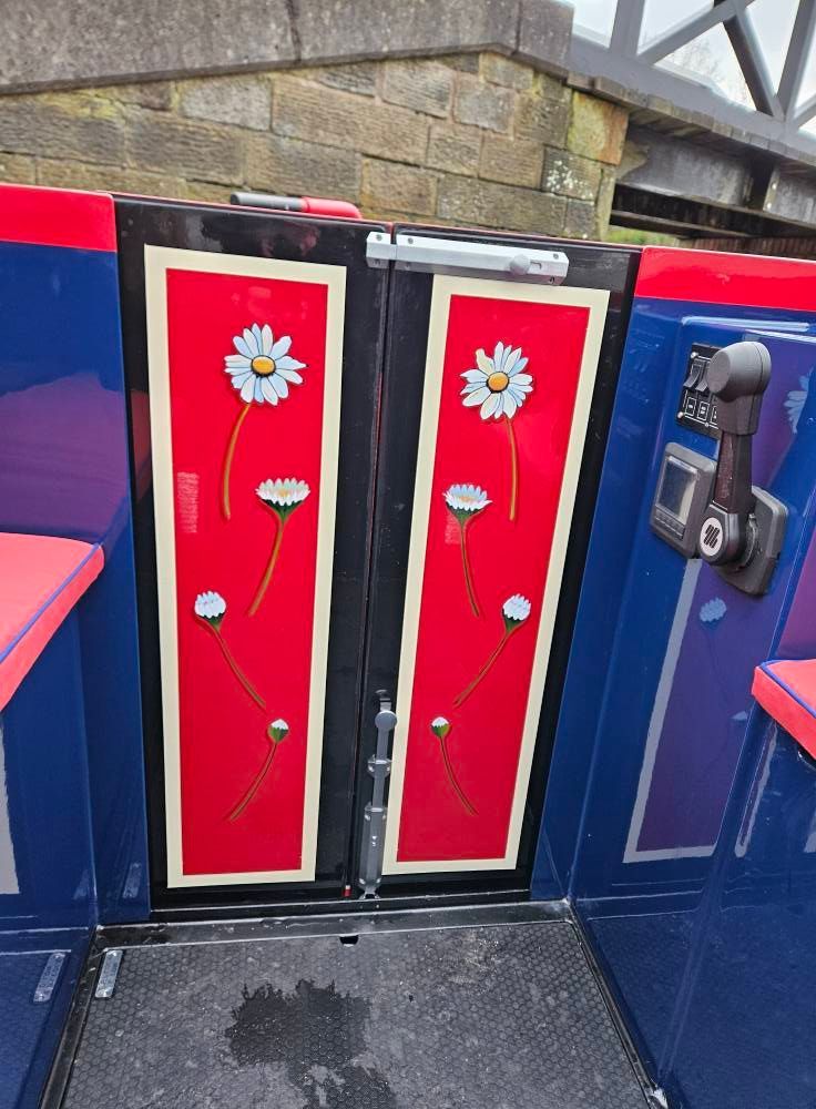 Daisy painted doors