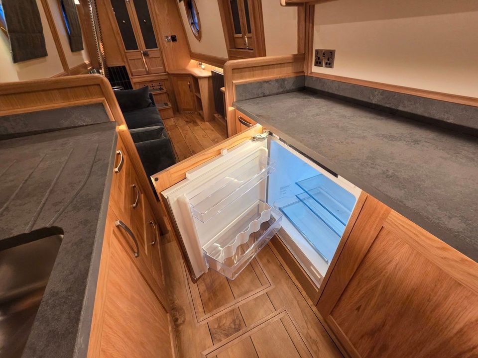 Kingley Vale galley fridge