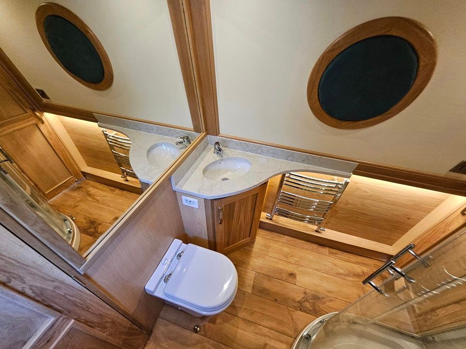 Maria bathroom with macerating toilet