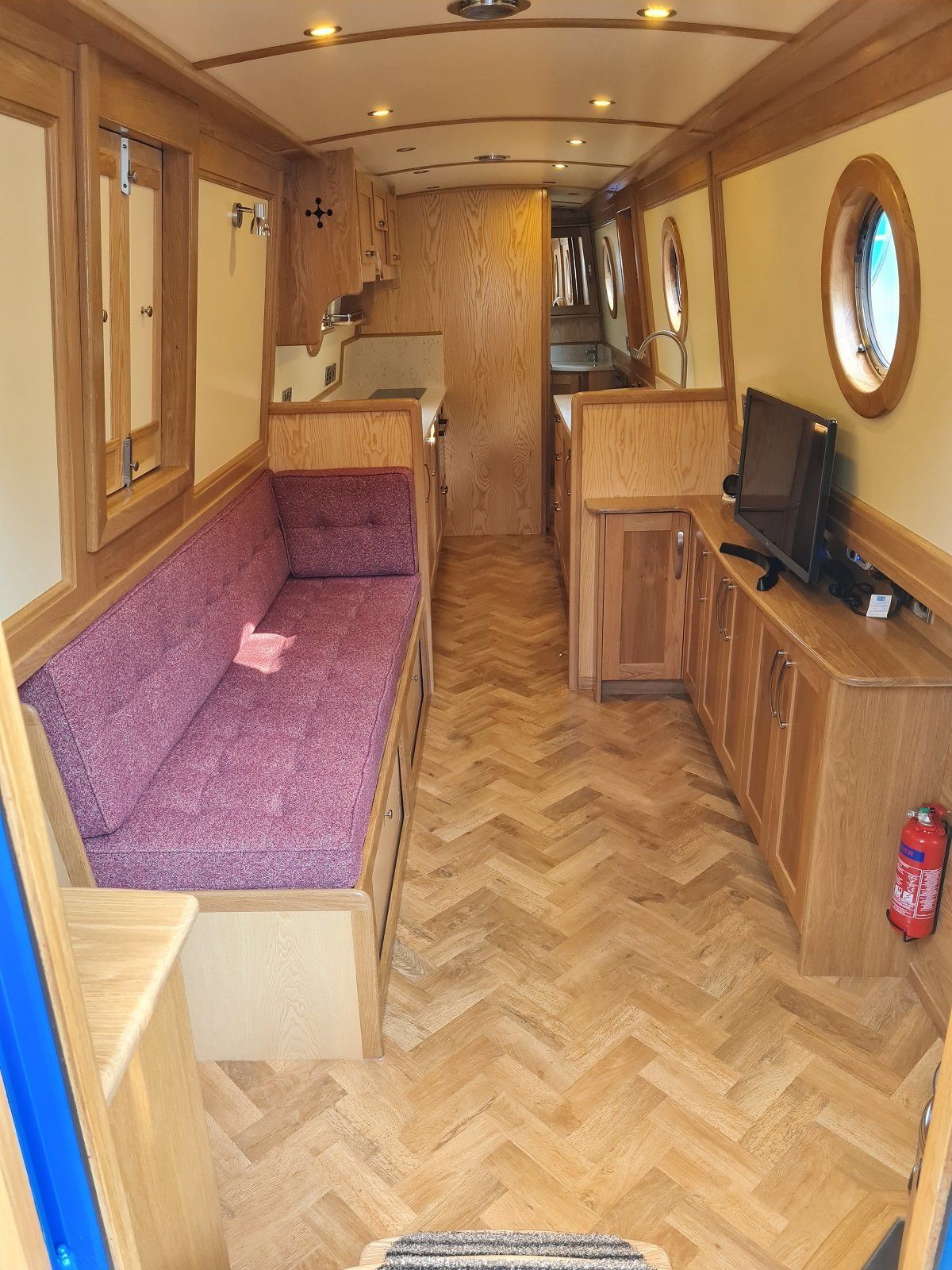 Salodin lounge with herringbone Karndean flooring