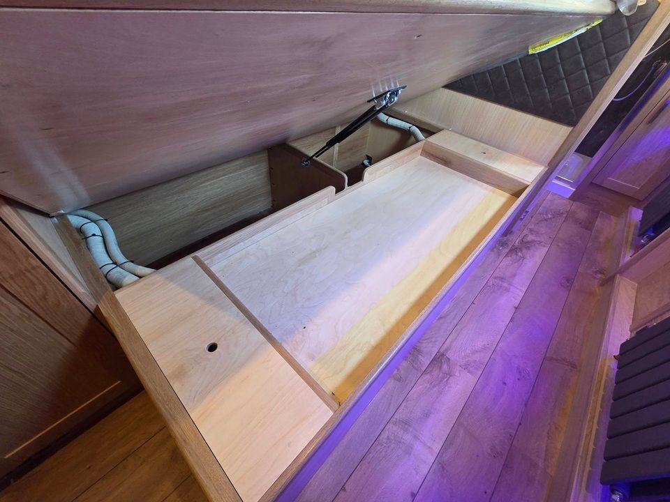 Sweet Disposition under bed storage