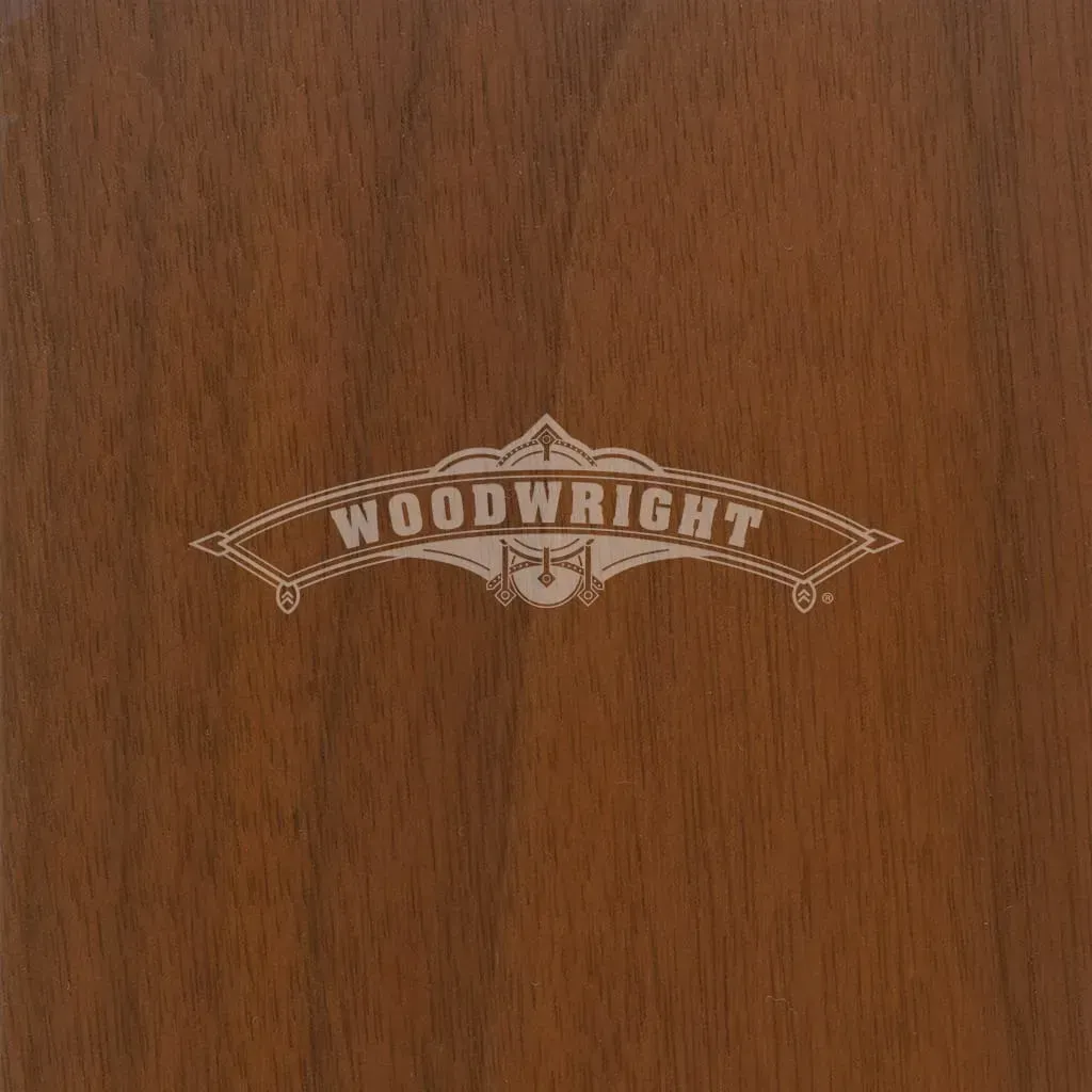 Brown wood grain background with the word 