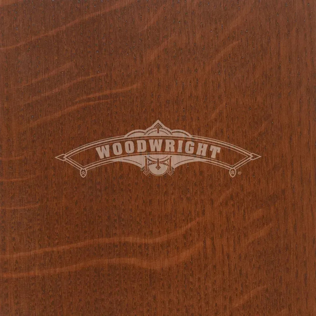 Brown stained wood with 