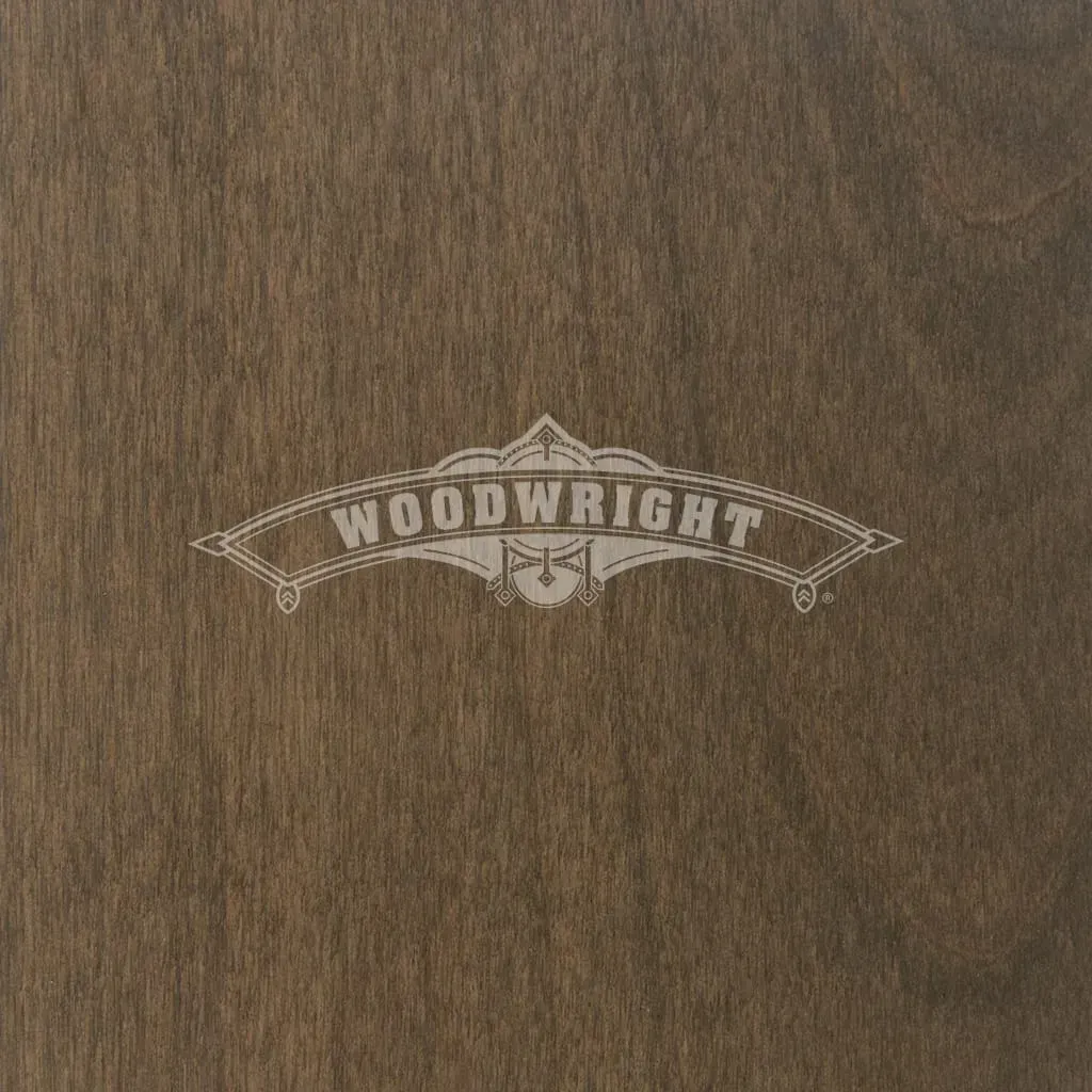 Brown wooden surface with a light gray 