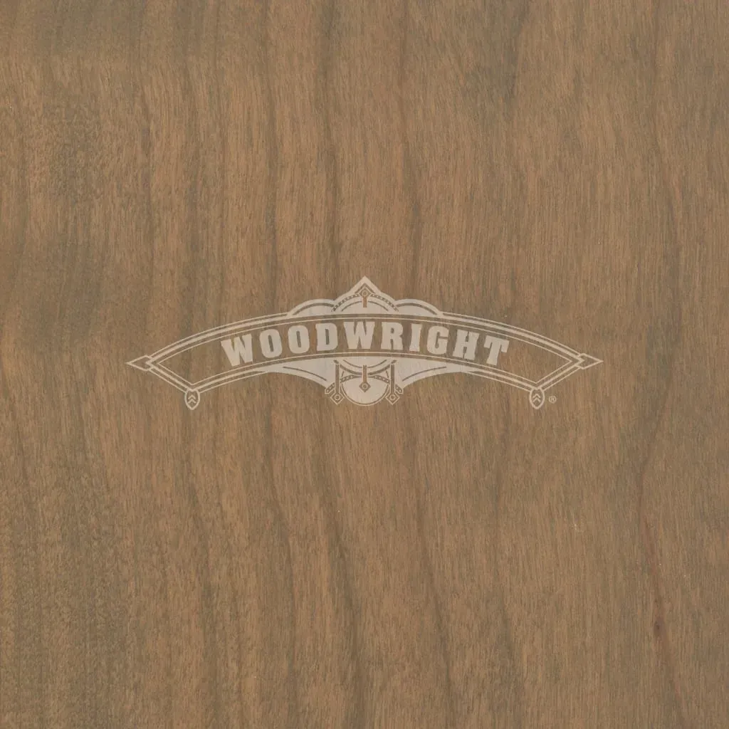 Woodgrain surface with the word 