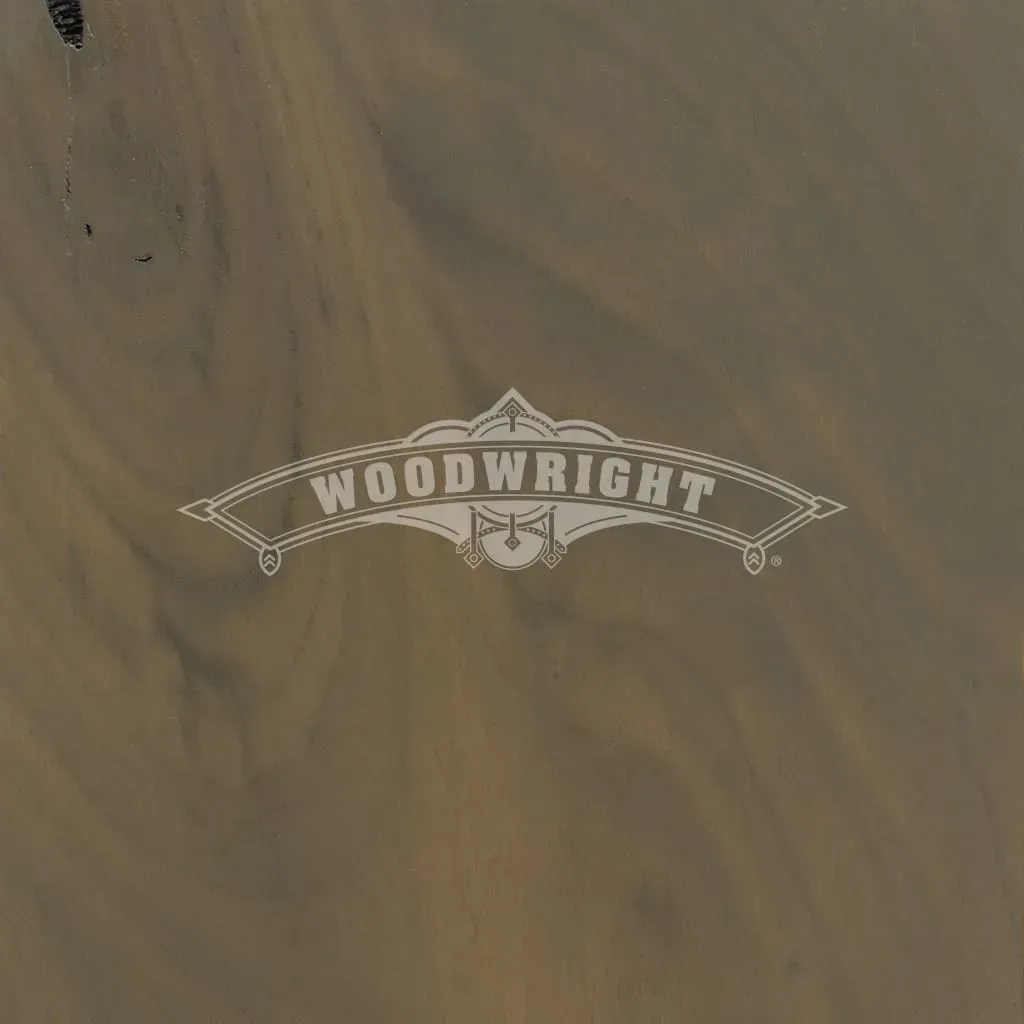 Woodwright logo on a swirling, muted brown and gray background.