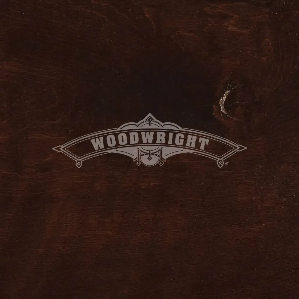 Dark stained wooden surface with 