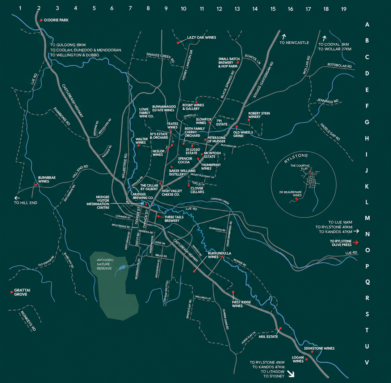A Map of the Mudgee Region — Mudgee Passenger Transport in Mudgee, NSW